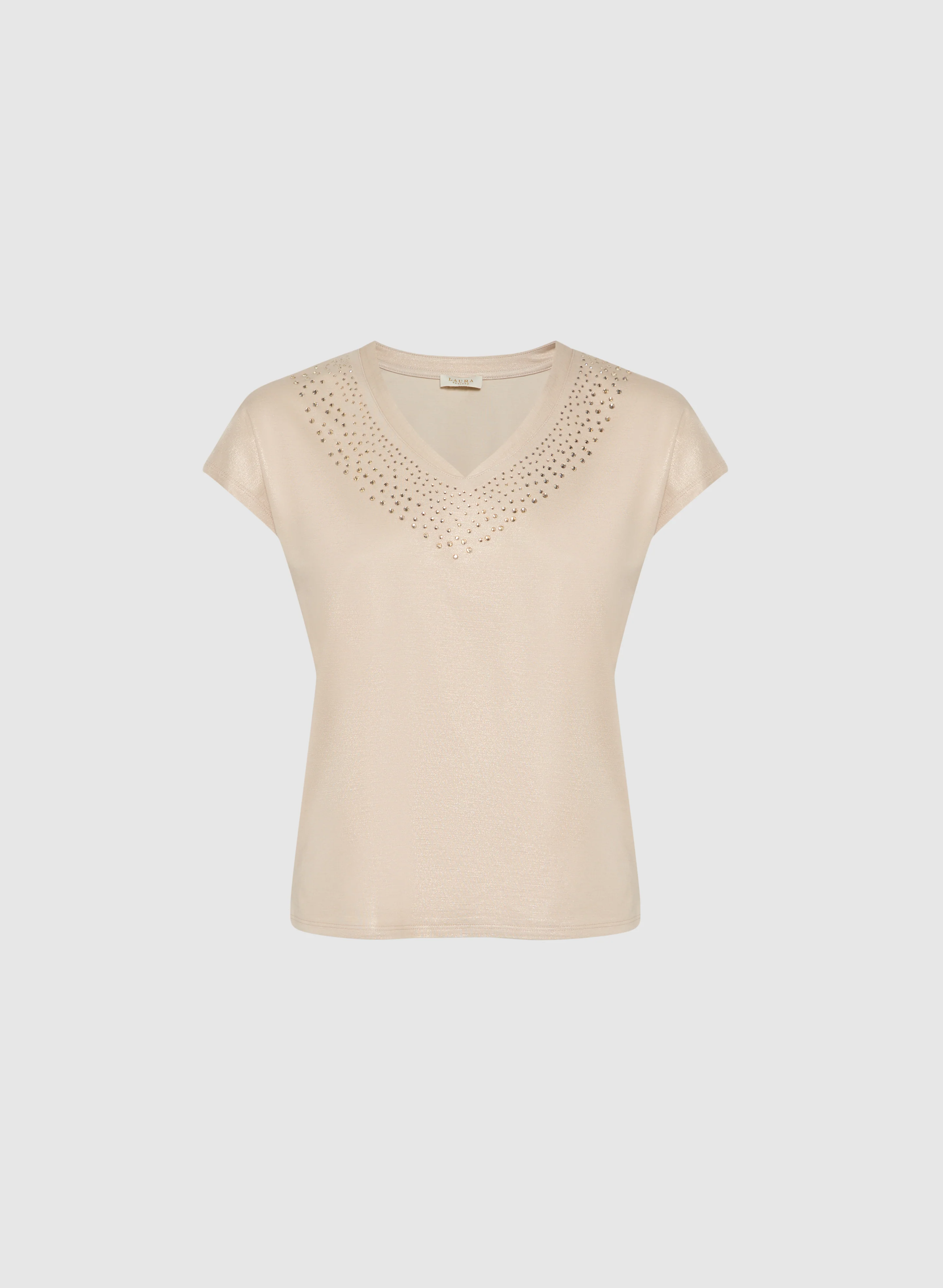 Rhinestone Detail T-Shirt - Image 6