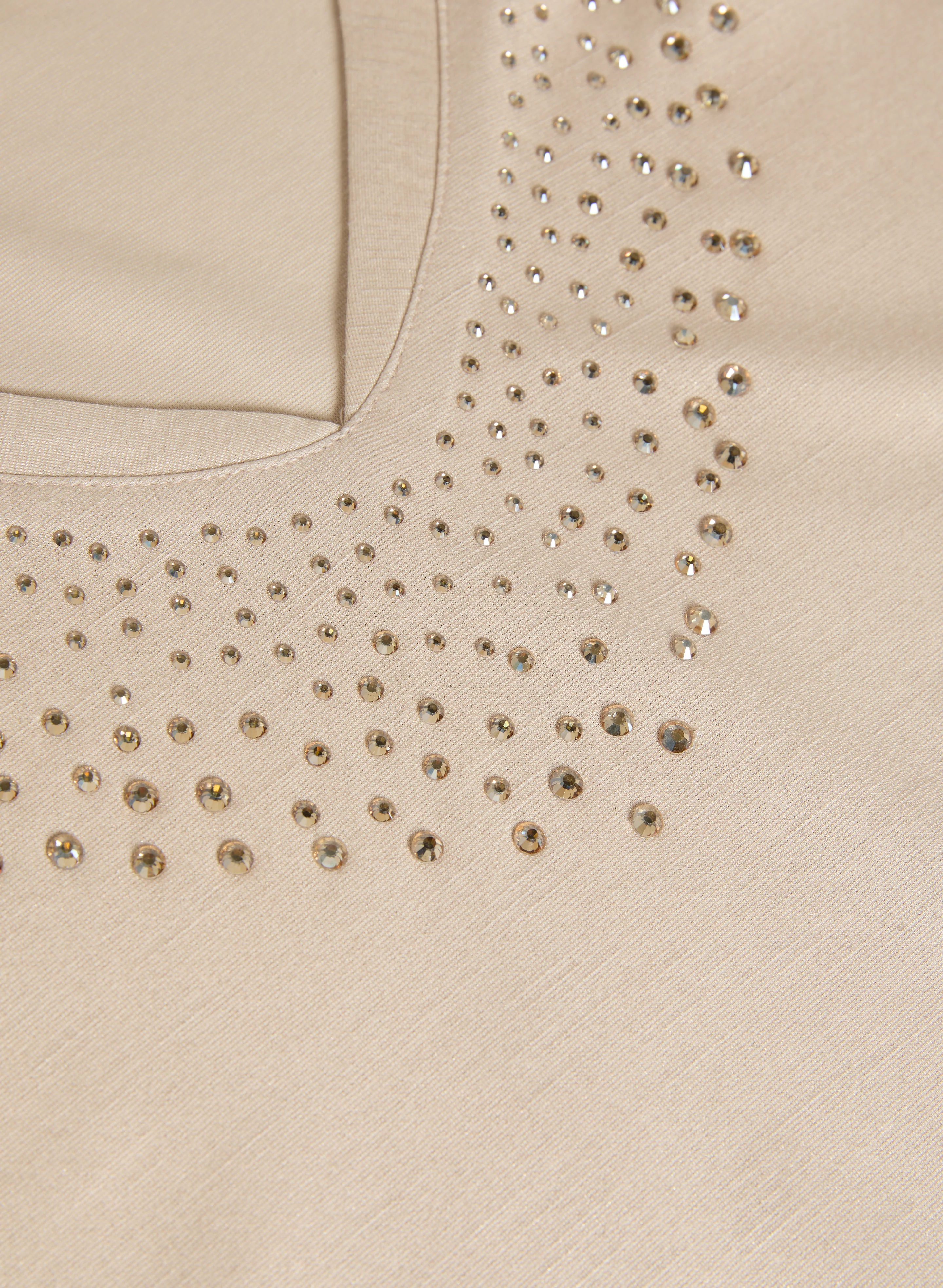 Rhinestone Detail T-Shirt - Image 7