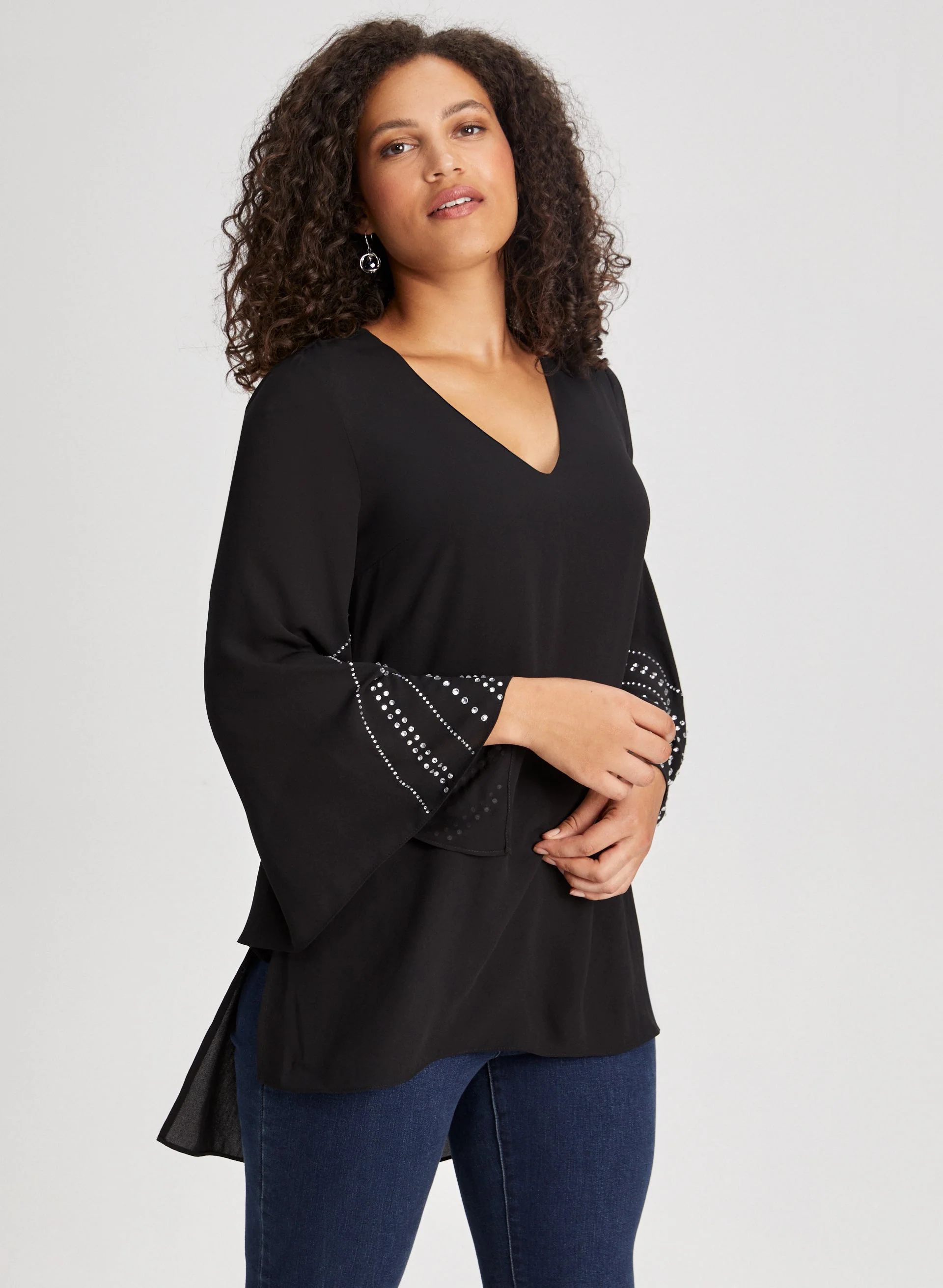 Rhinestone Detail Tunic - Image 5