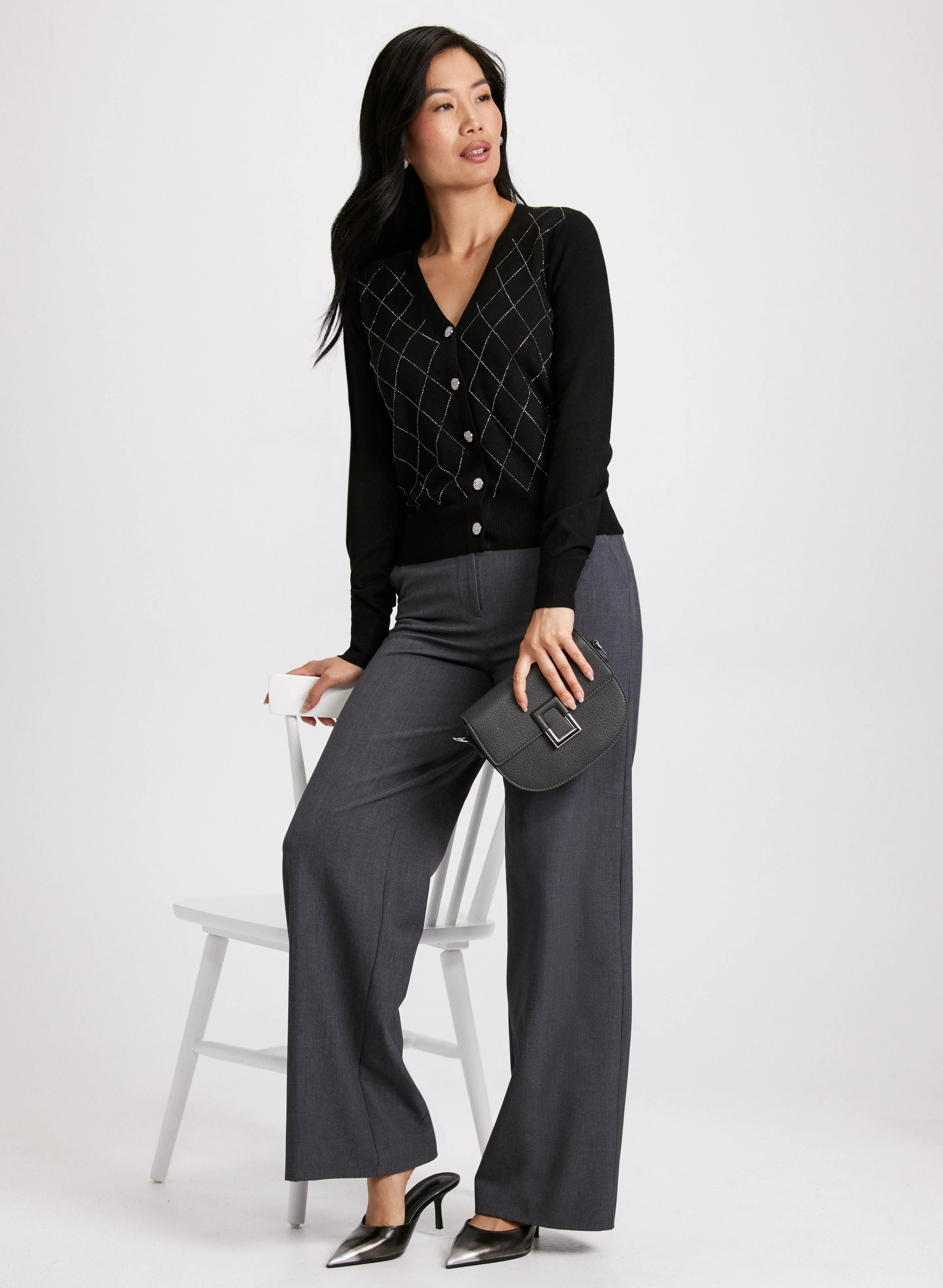 Rhinestone Embellished Cardigan - Image 3