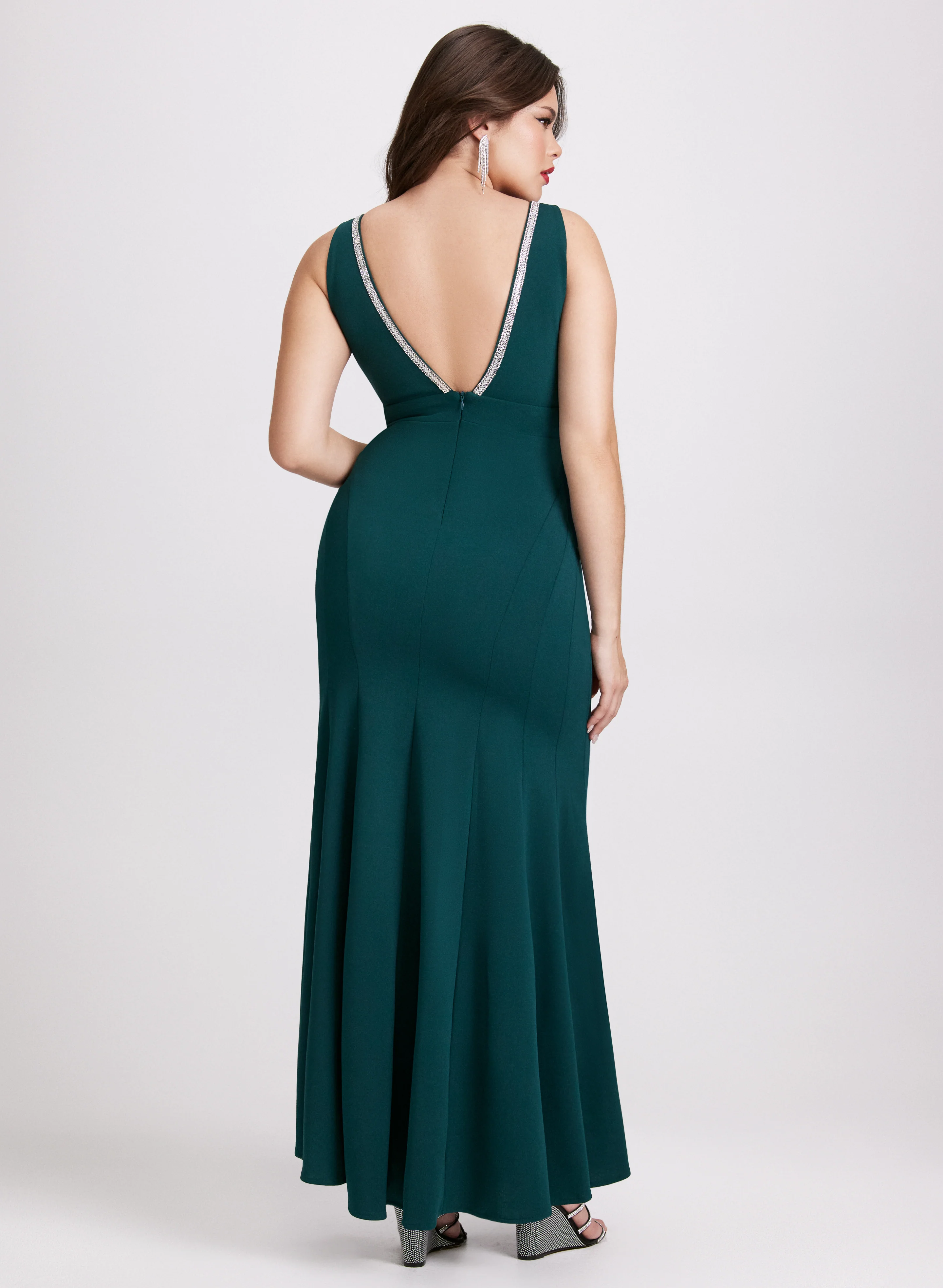 Rhinestone Embellished Maxi Dress - Image 4