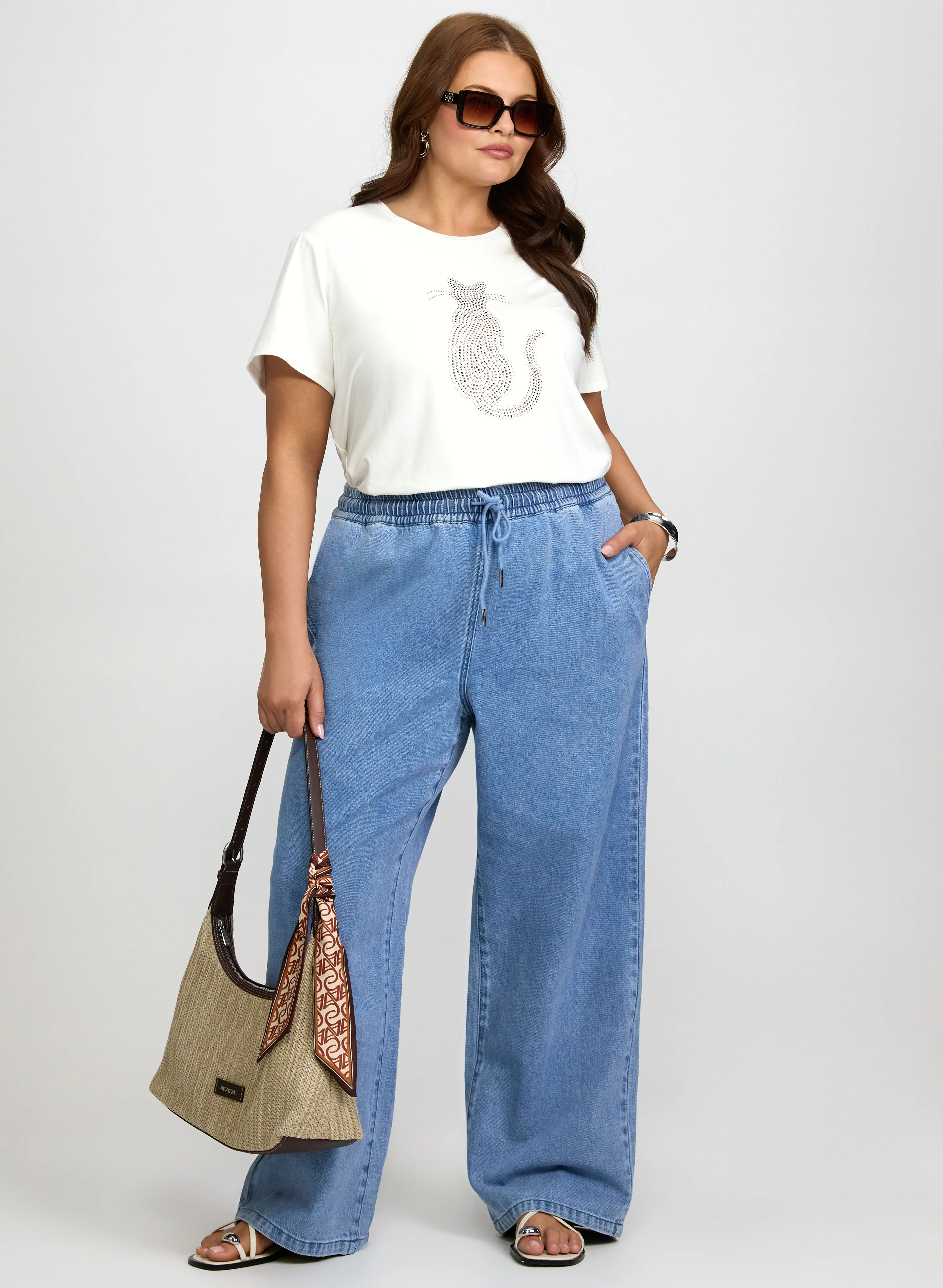 Rhinestone Embellished T-Shirt - Image 4