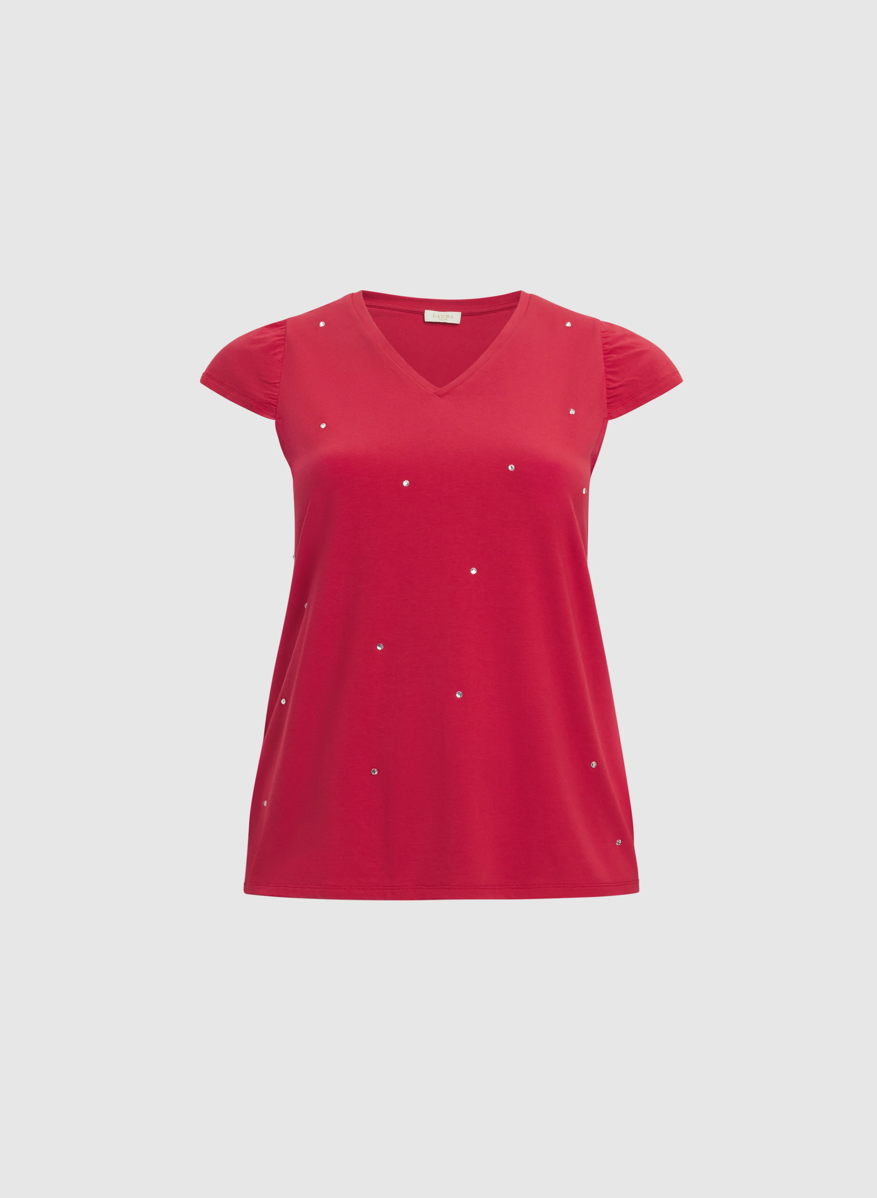 Rhinestone Embellished T-Shirt - Image 6