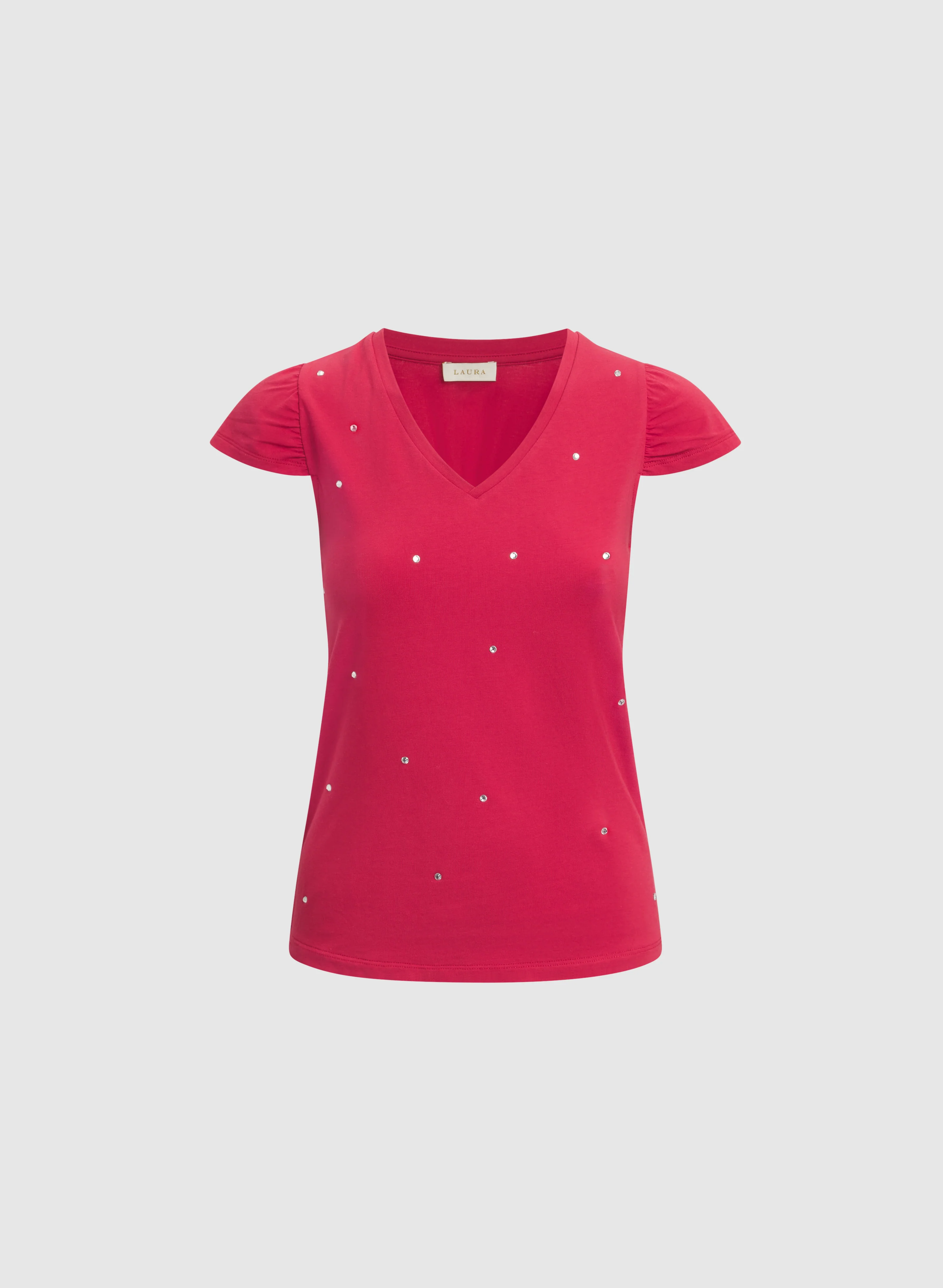 Rhinestone Modal-Blend T-Shirt - Image 6