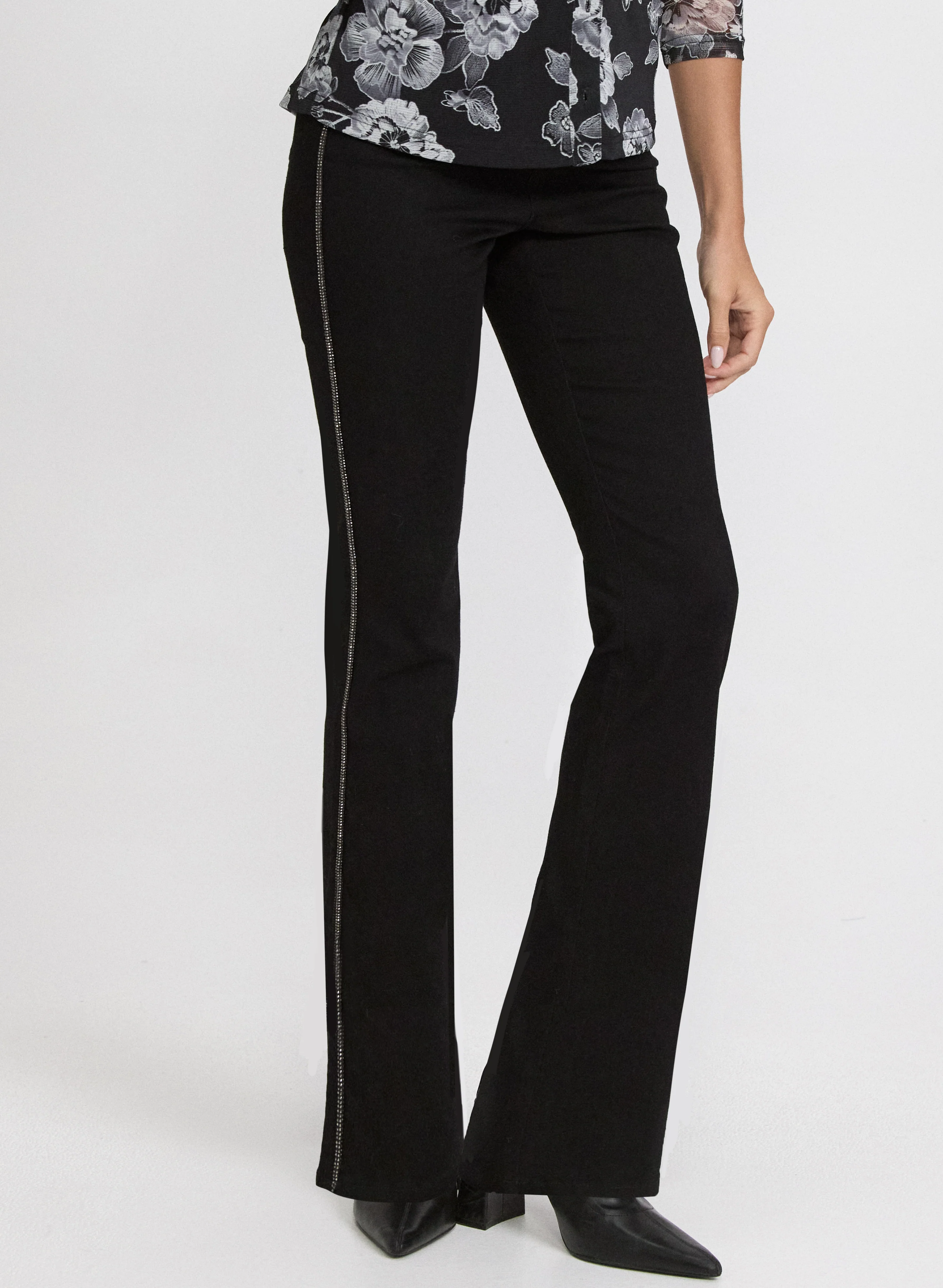 Rhinestone Stripe Jeans