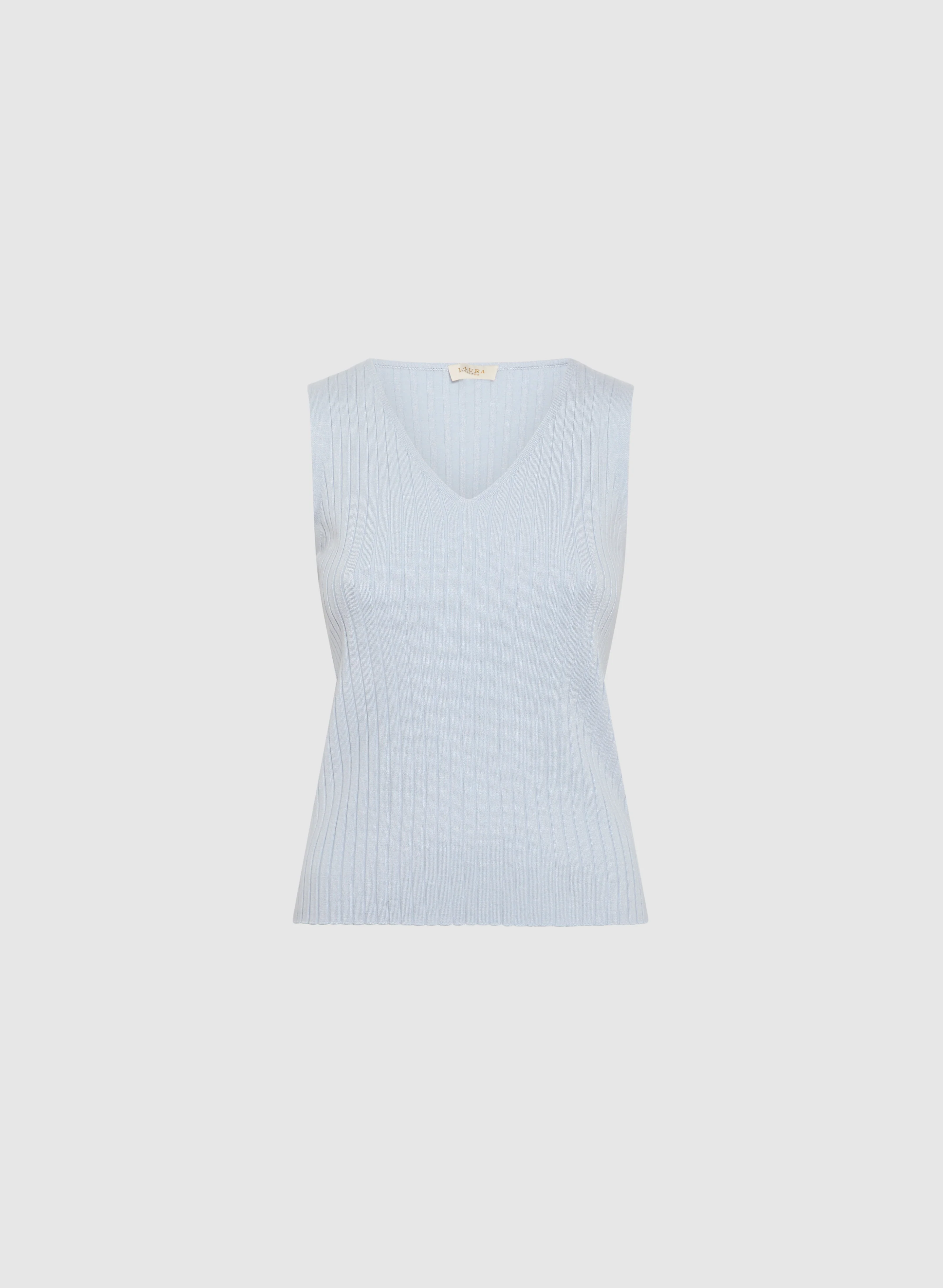 Sleeveless Ribbed Knit Sweater - Image 6