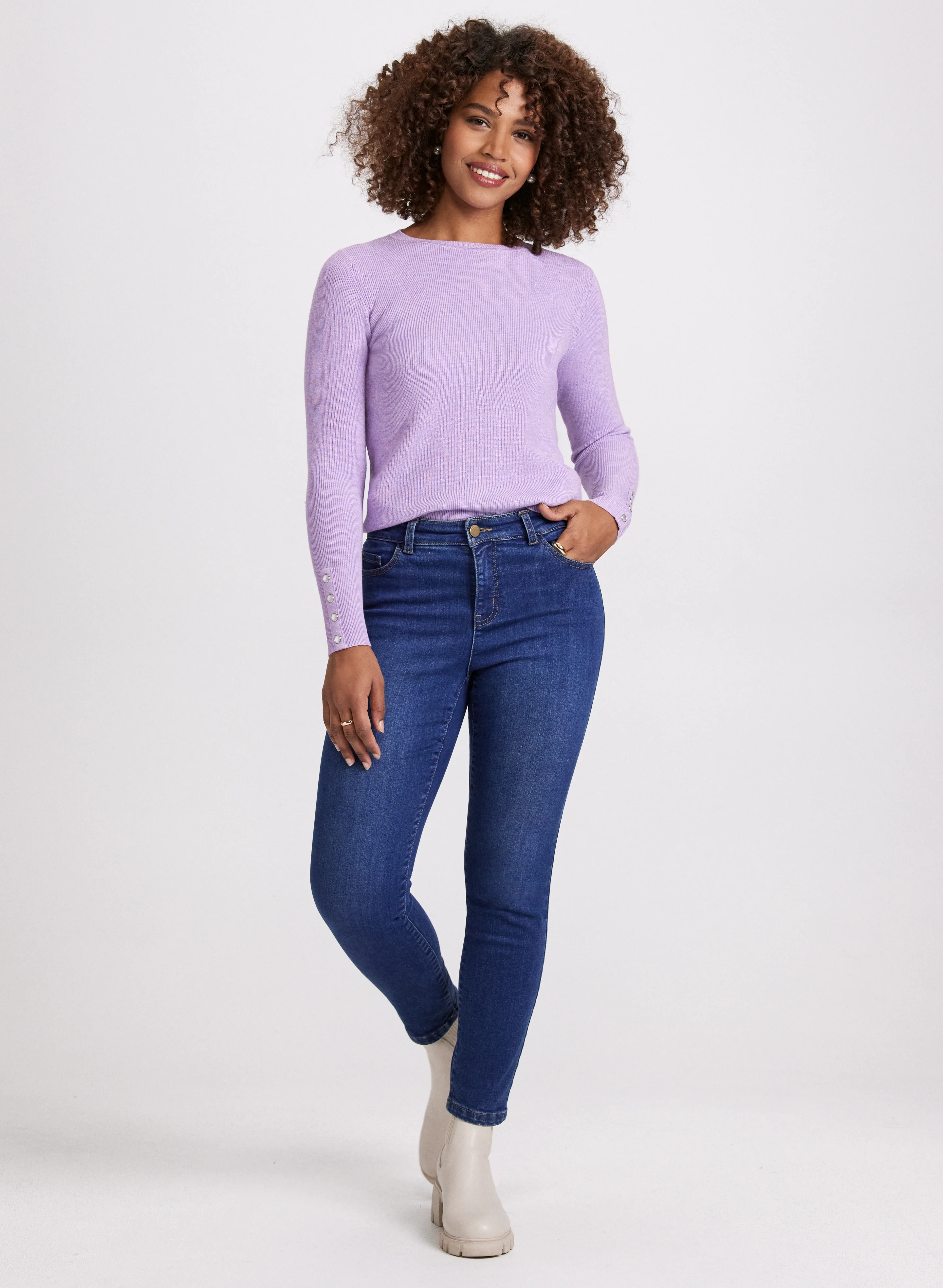 Rib Knit Sweater - Image 3