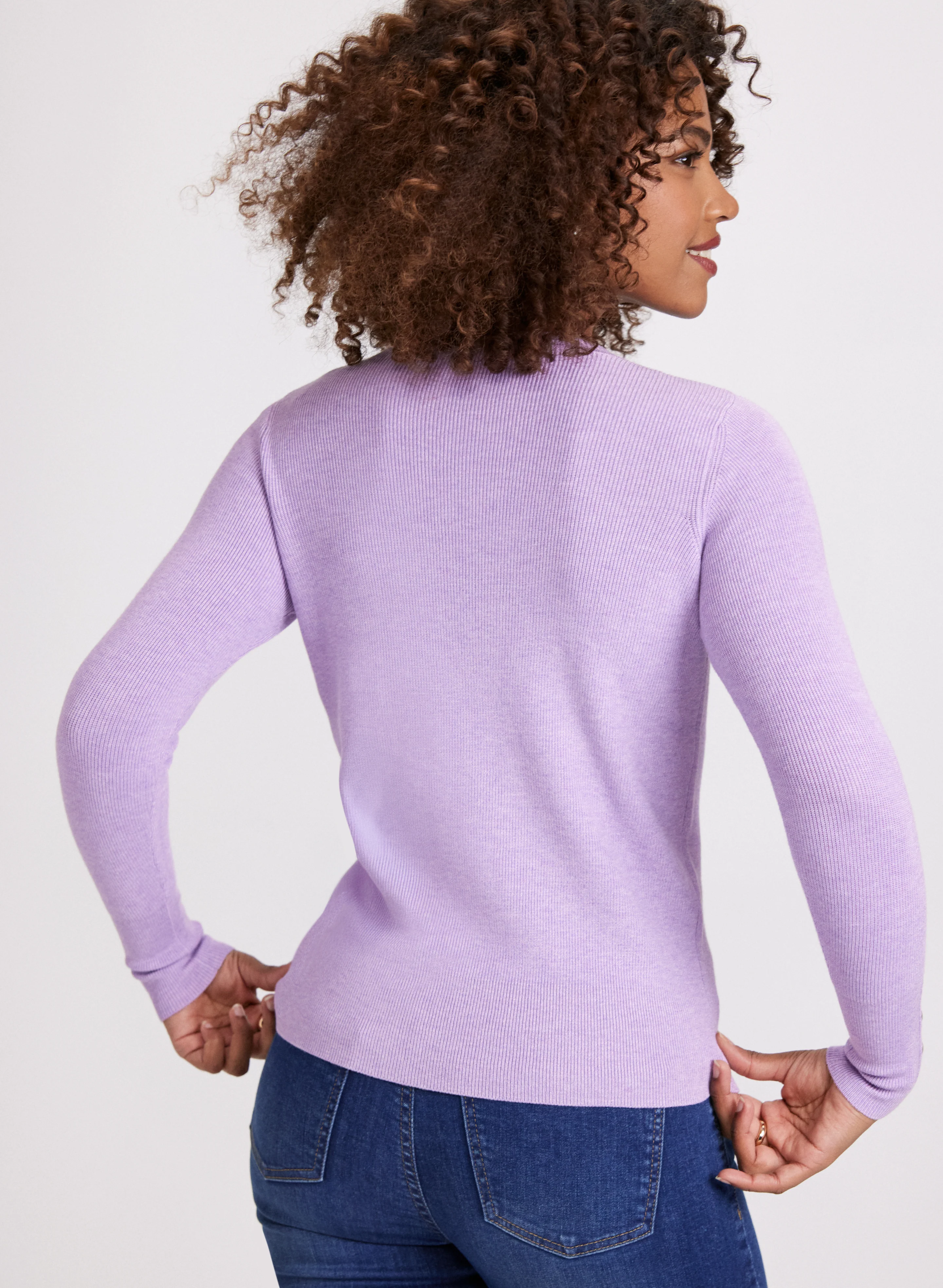 Rib Knit Sweater - Image 4