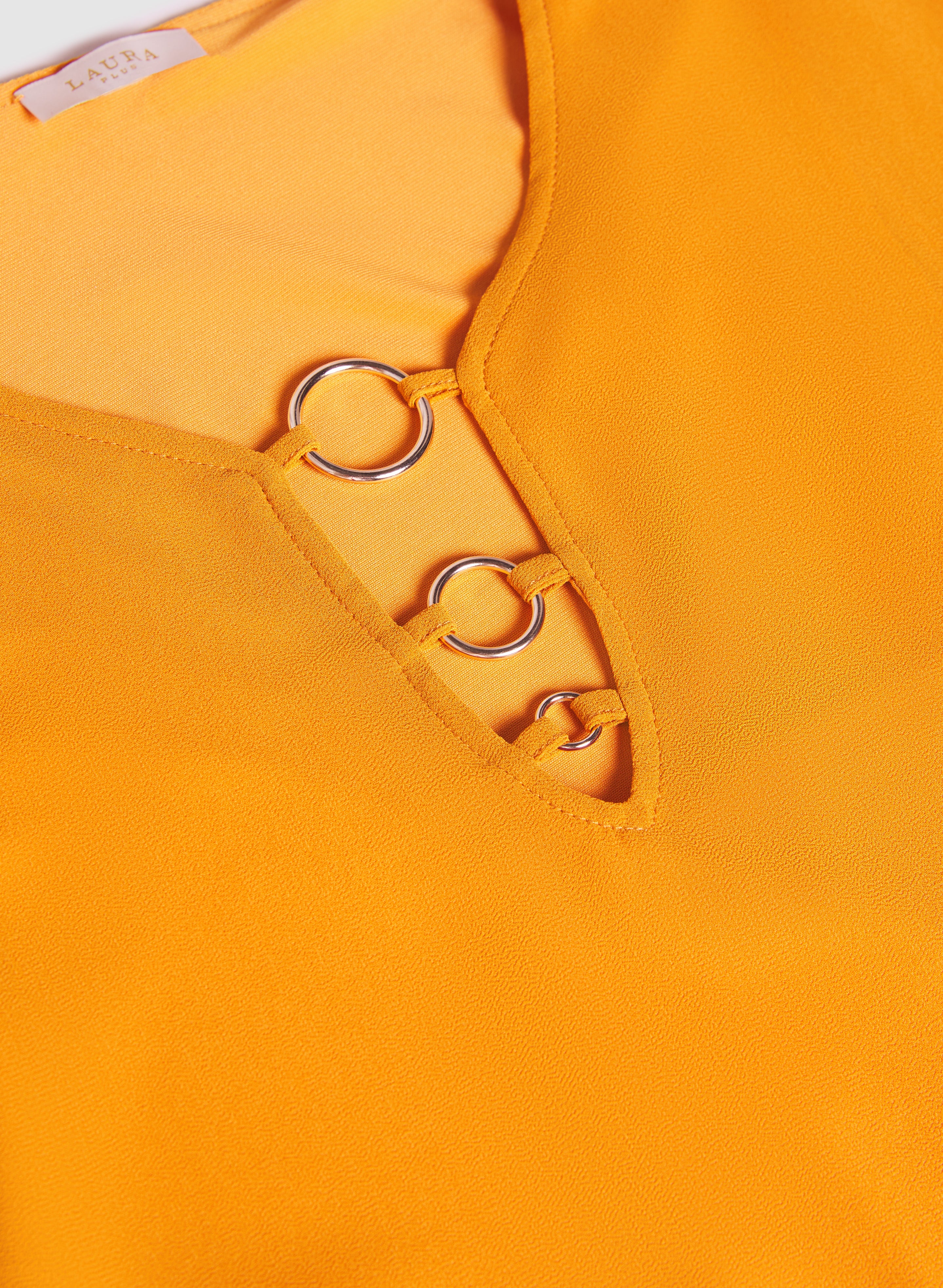 Ring Detail Chiffon Blouse - Image 7
