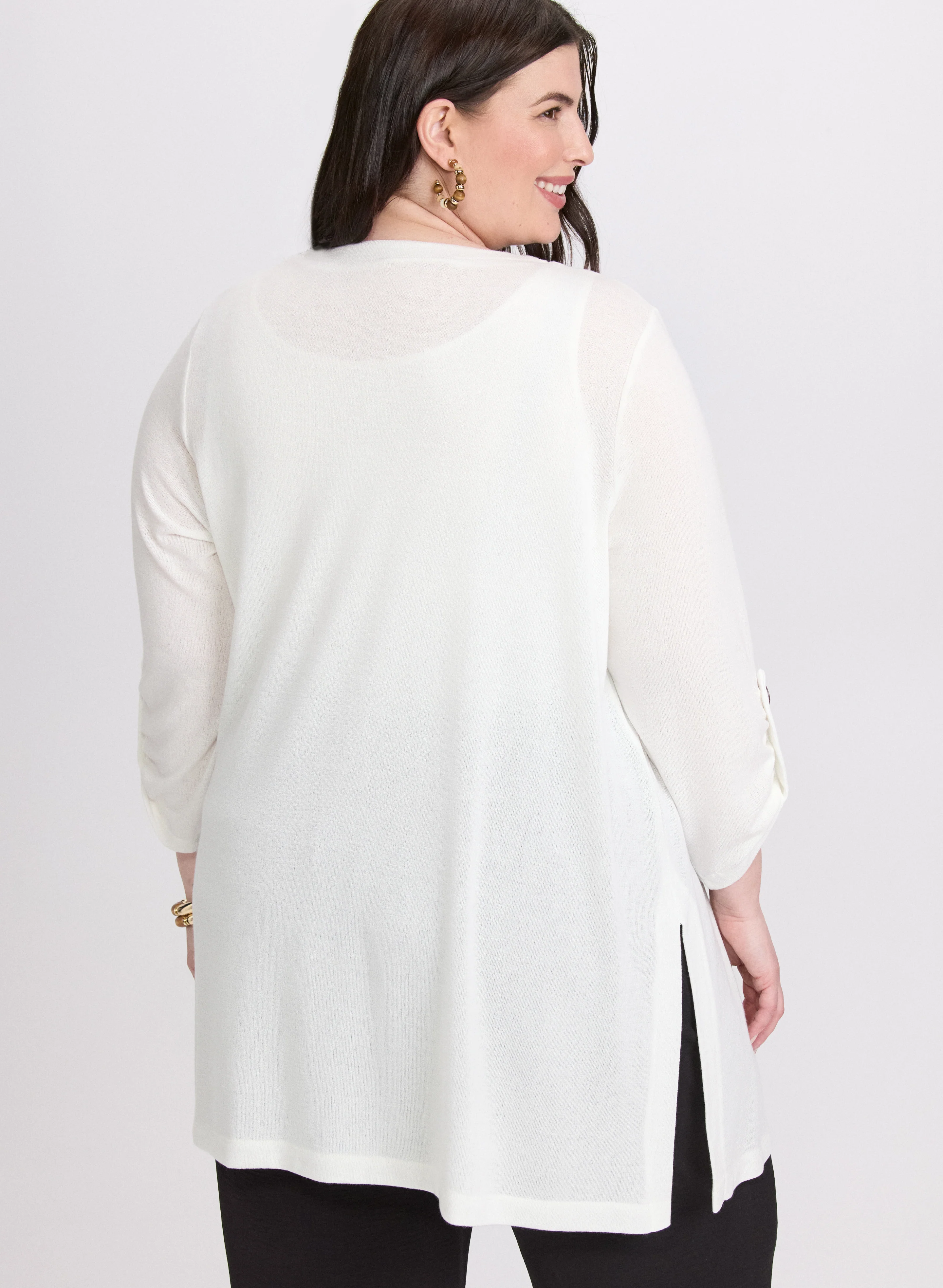 Rolled Sleeve Cover Up - Image 4