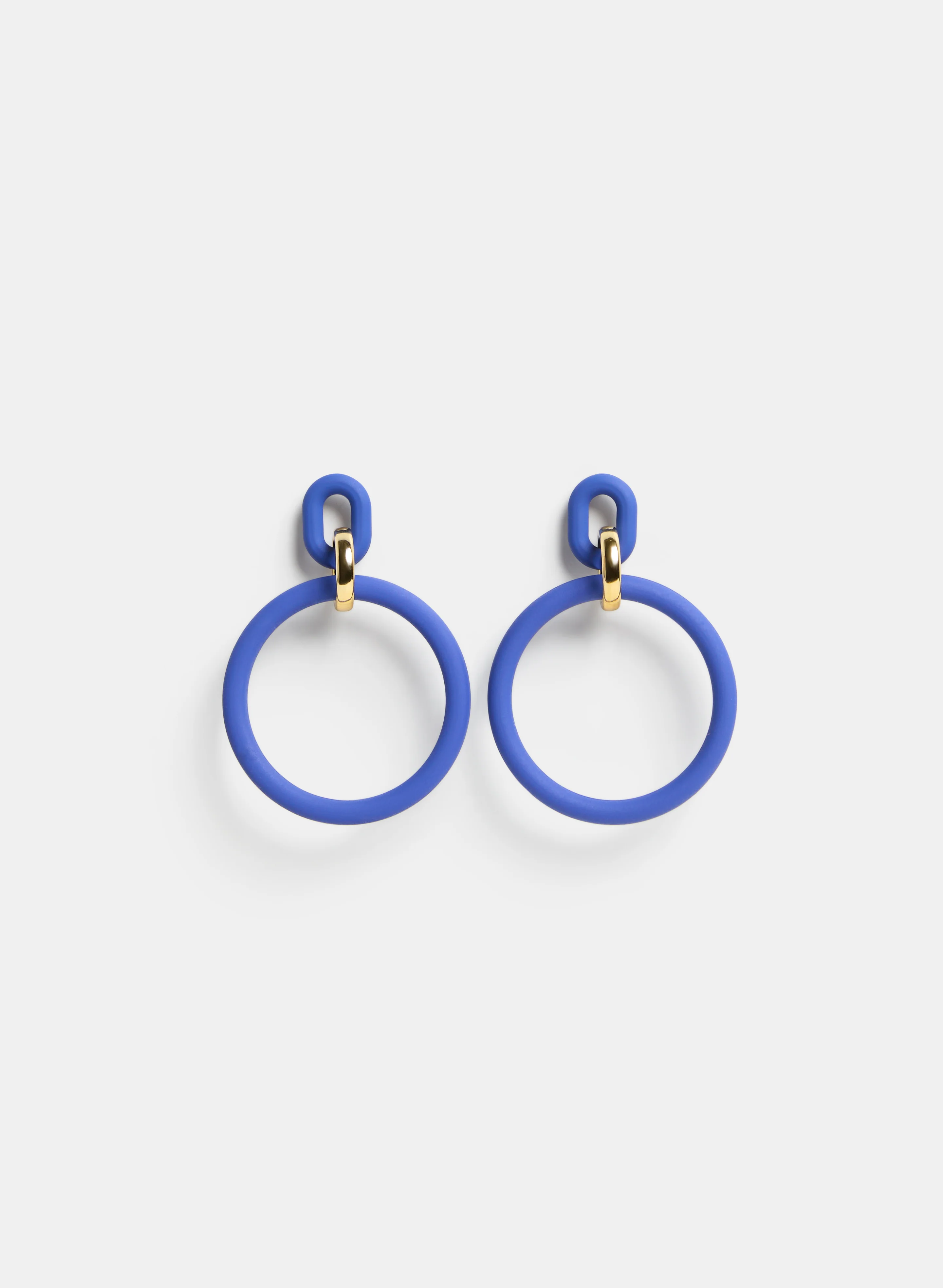 Rubber Hoop Earrings