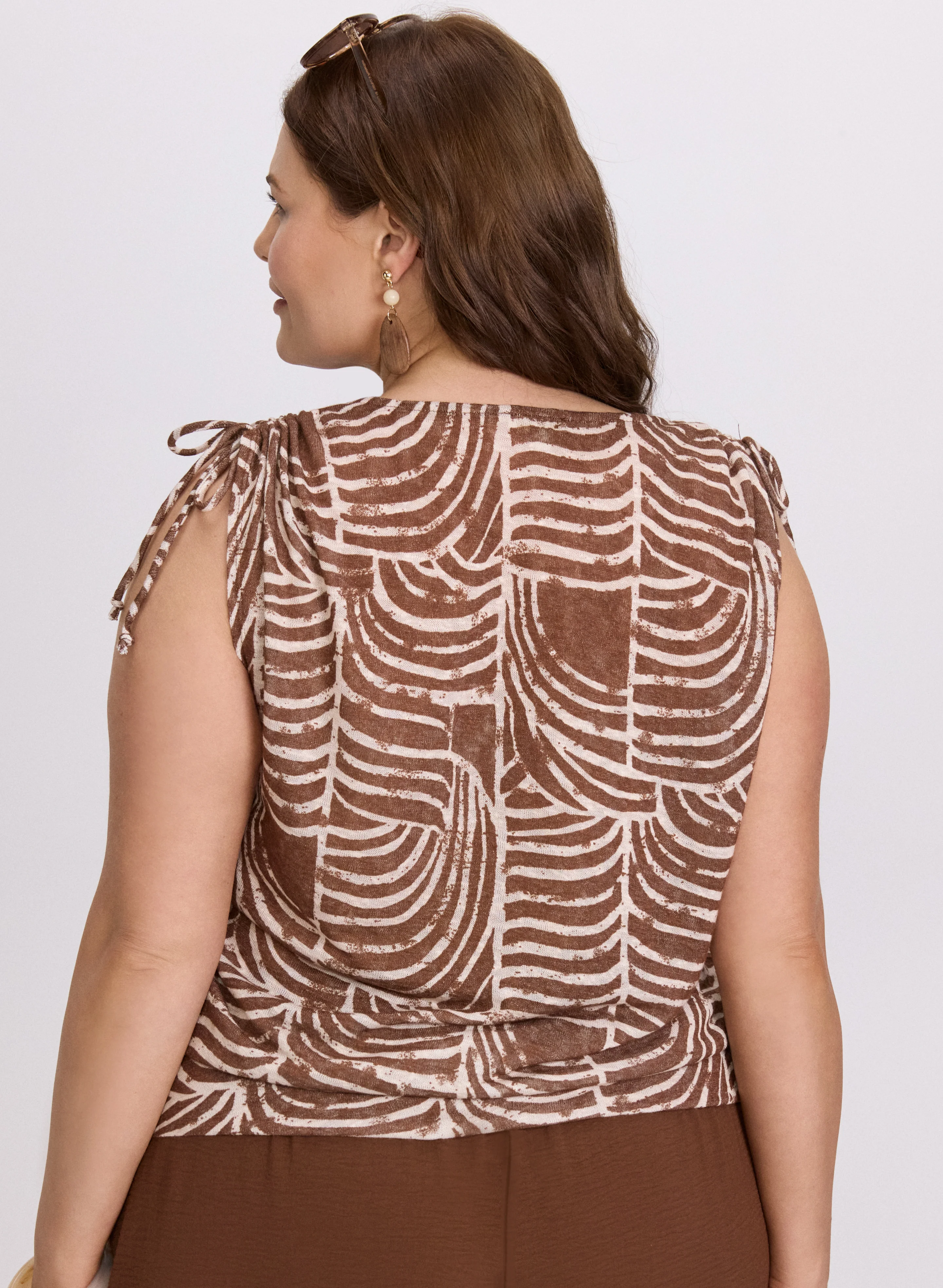 Ruched Abstract Top - Image 4