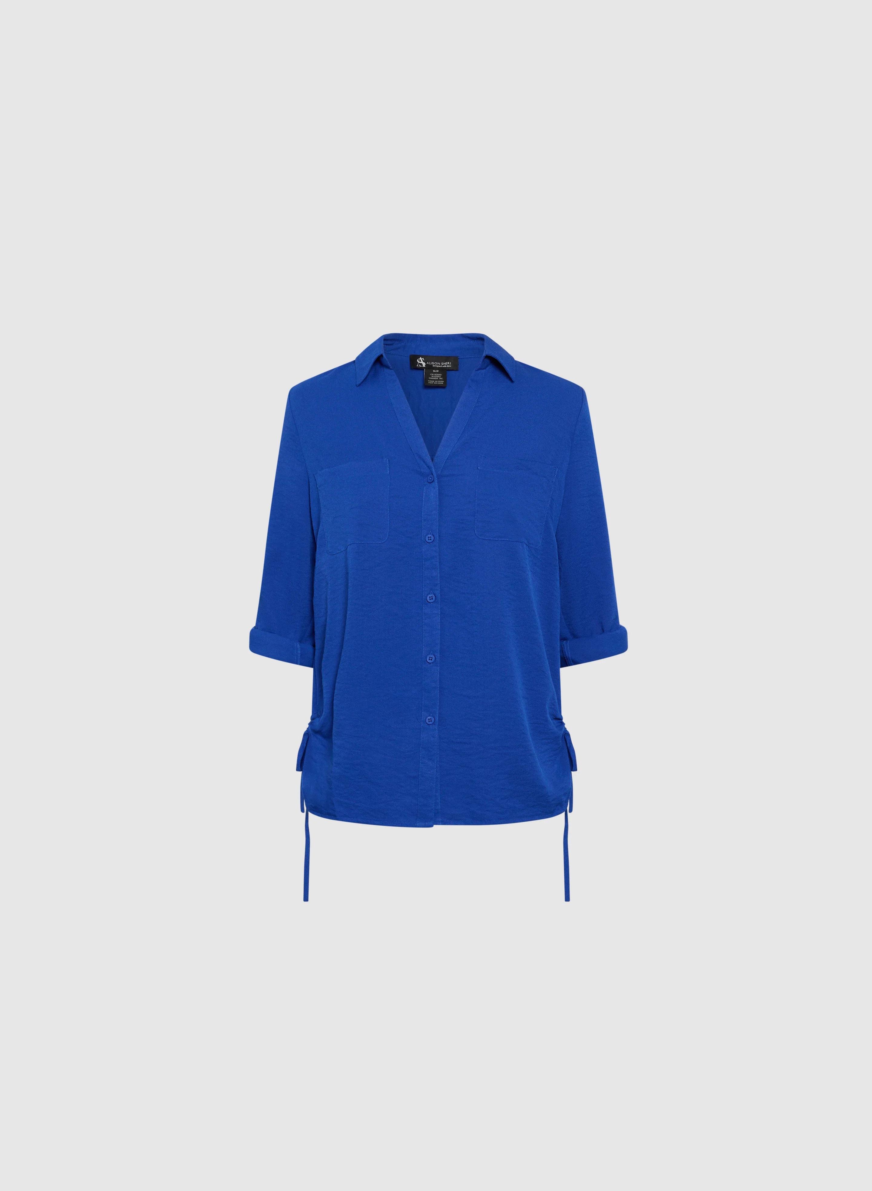 Ruched Button-Down Blouse - Image 6