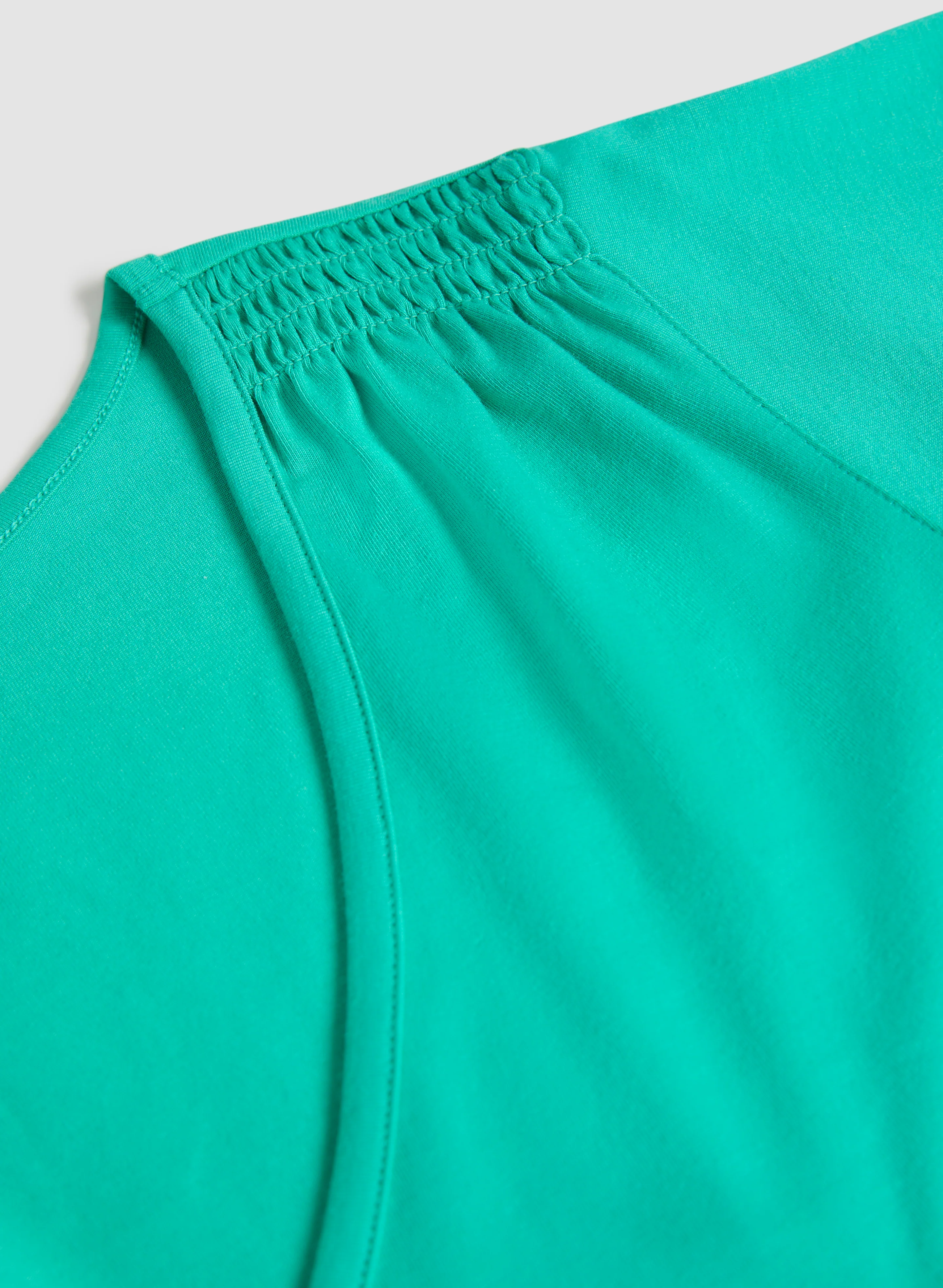 Ruched Detail Cap Sleeve T-Shirt - Image 7