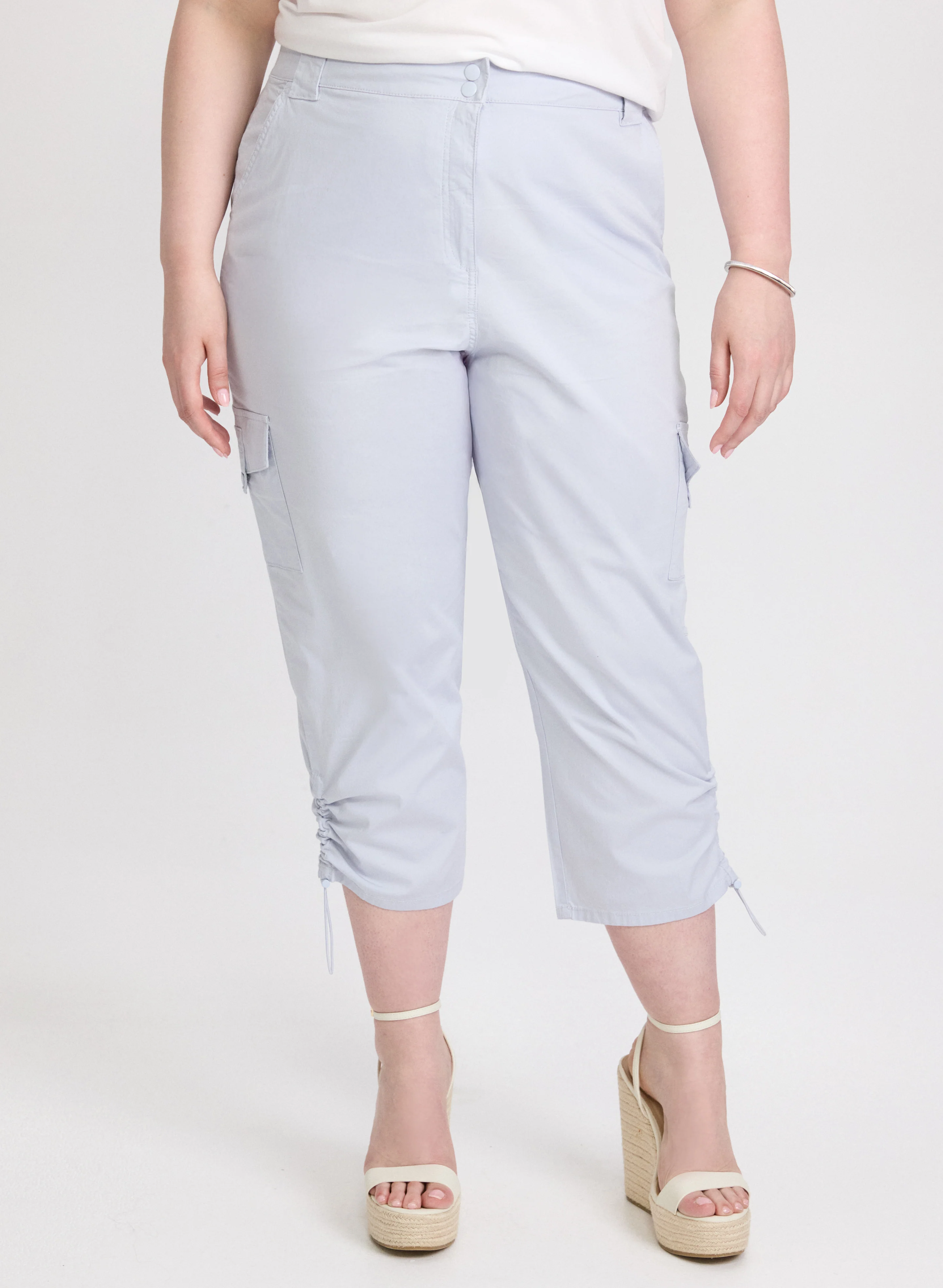 Drawstring Hem Capris