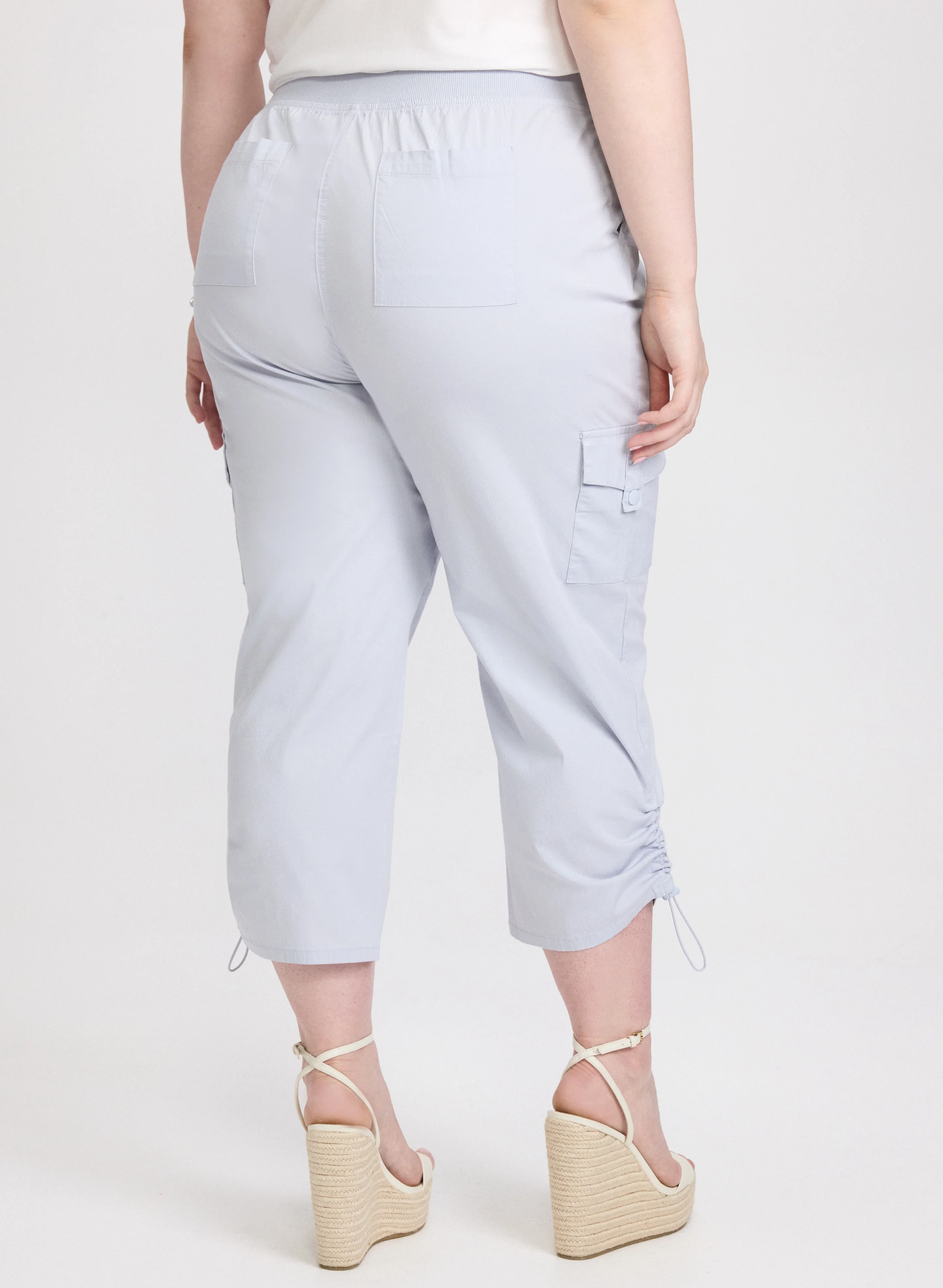 Drawstring Hem Capris - Image 2