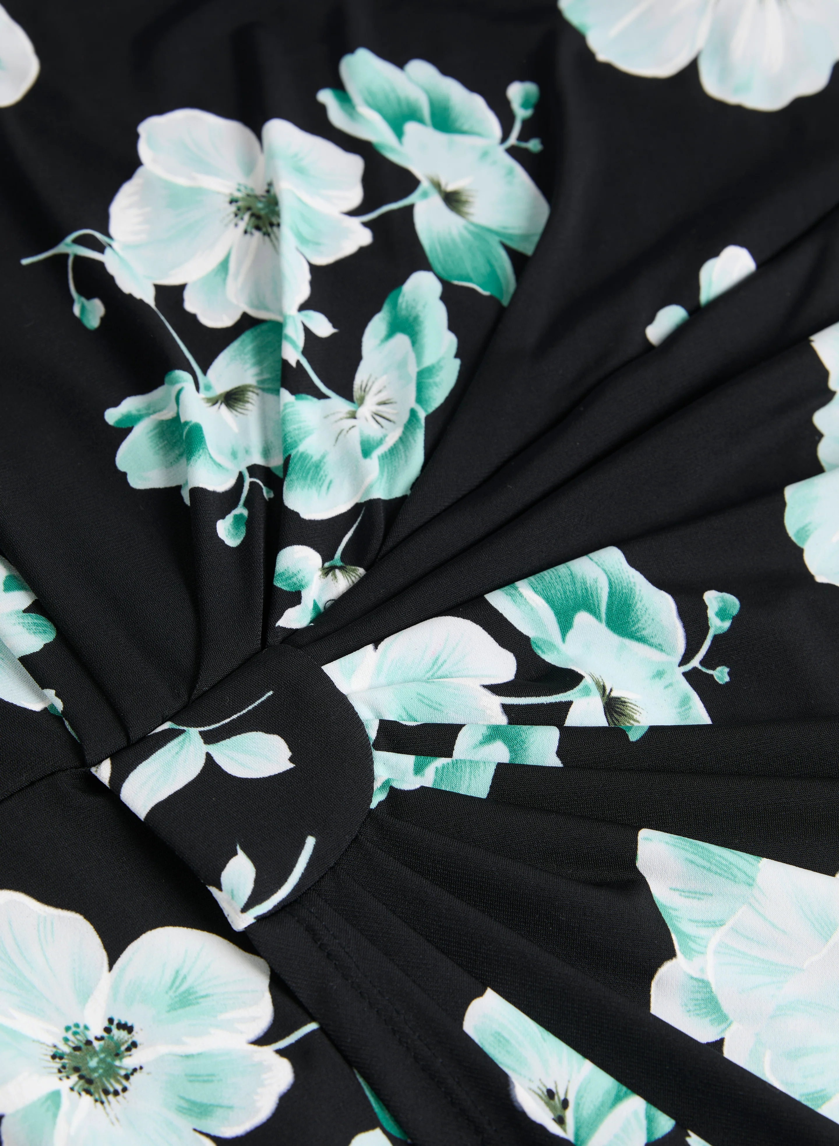 Ruched Waist Floral Dress - Image 6