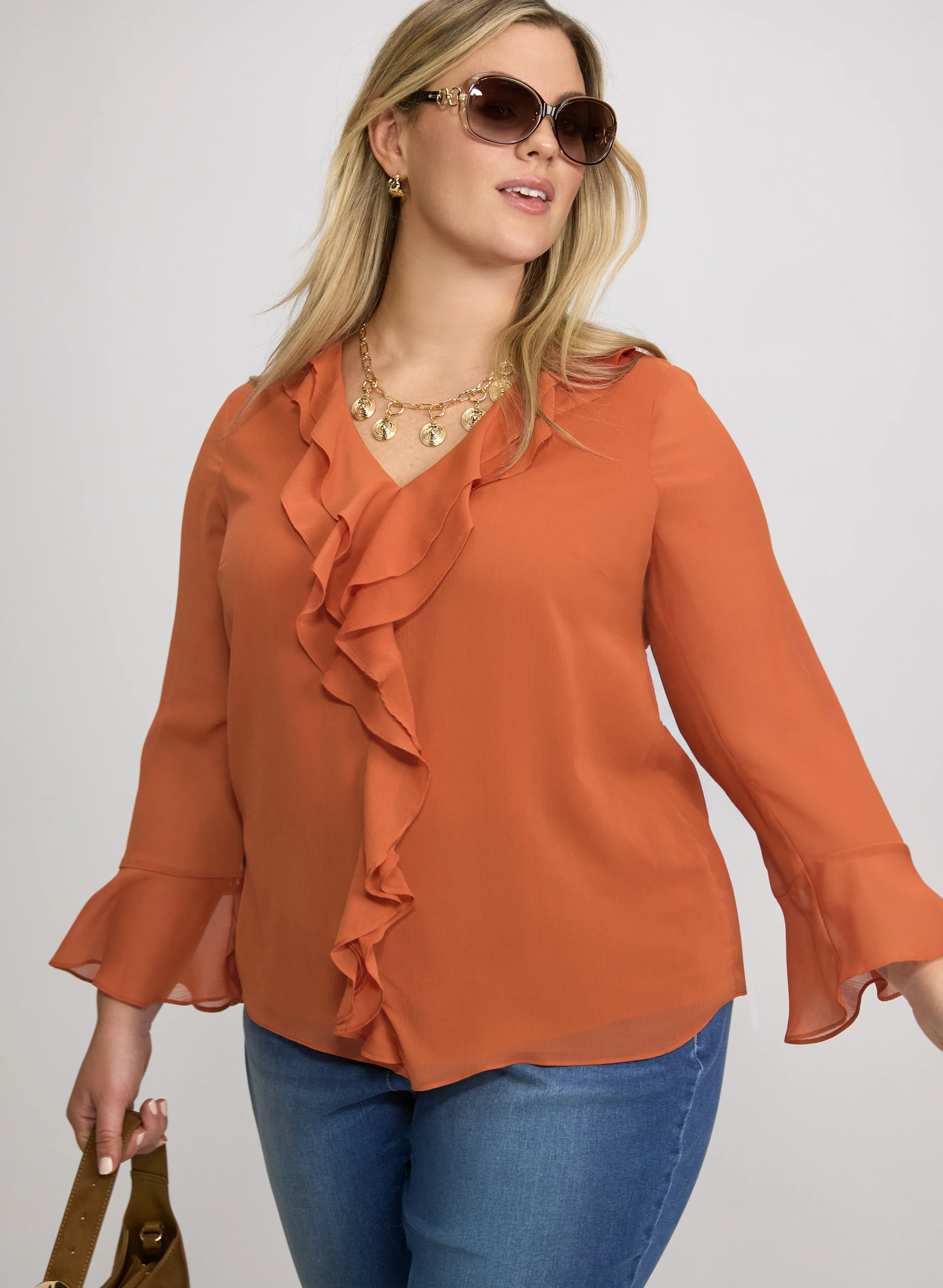 Ruffle Detail Blouse