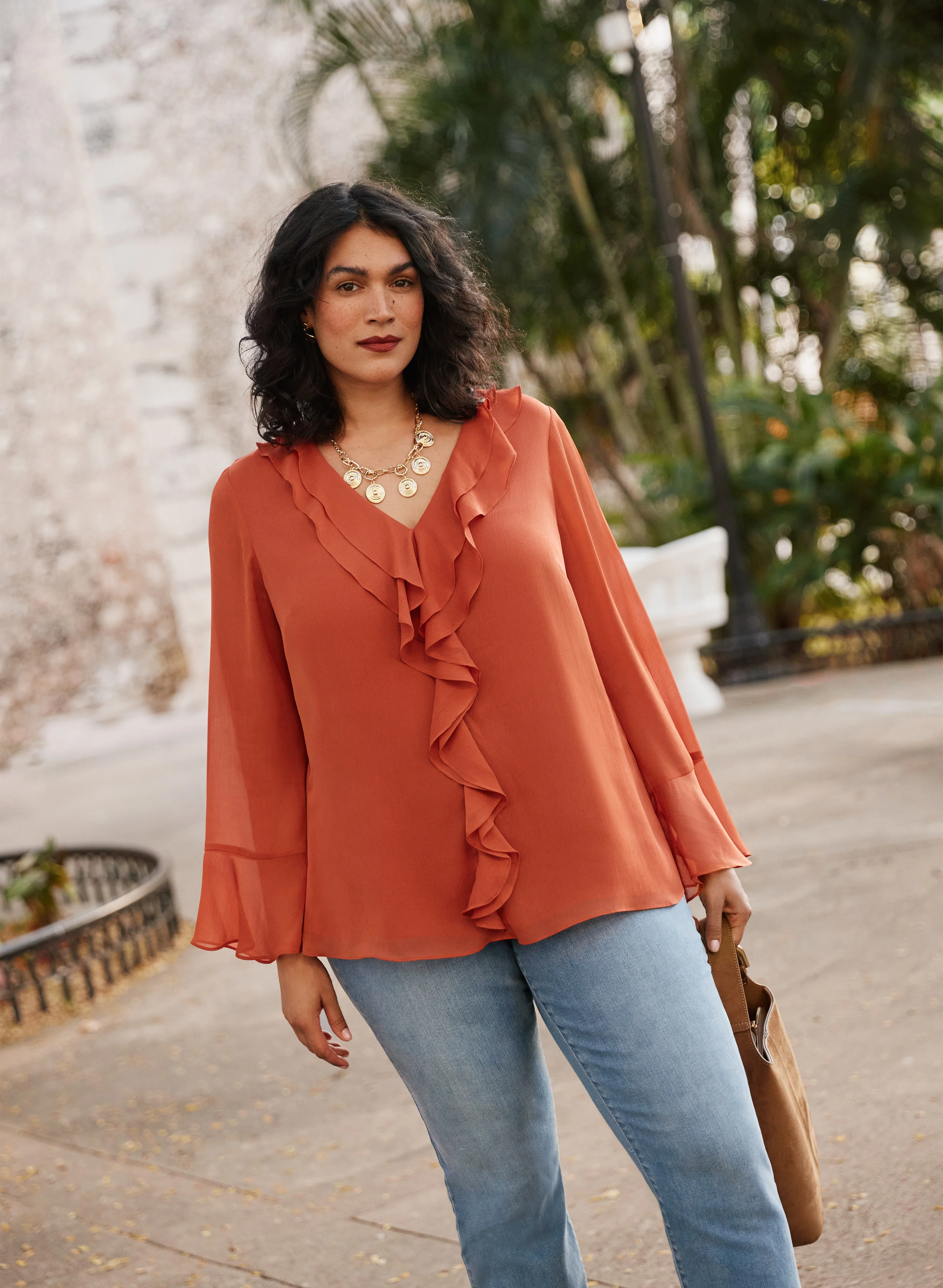 Ruffle Detail Blouse - Image 8