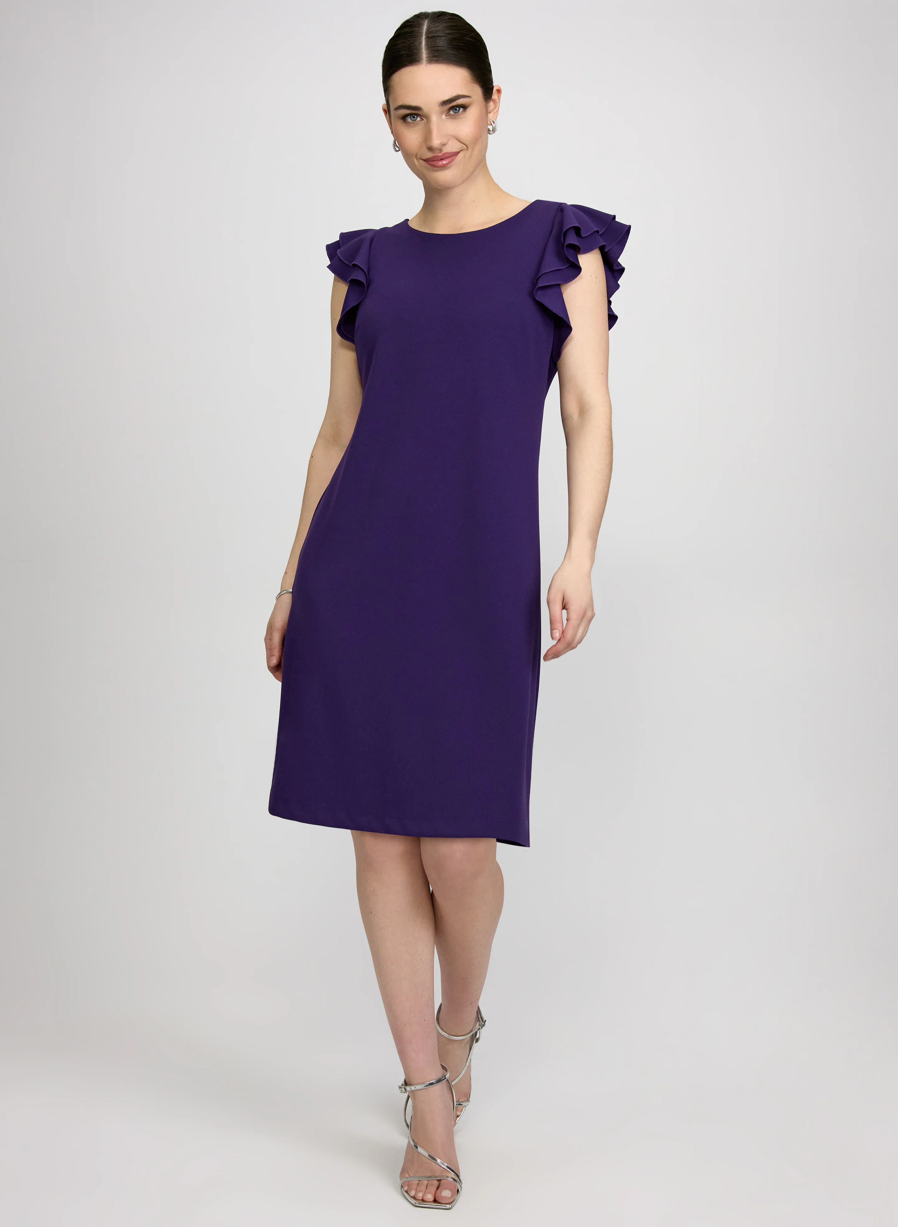 Ruffle Sleeve Dress