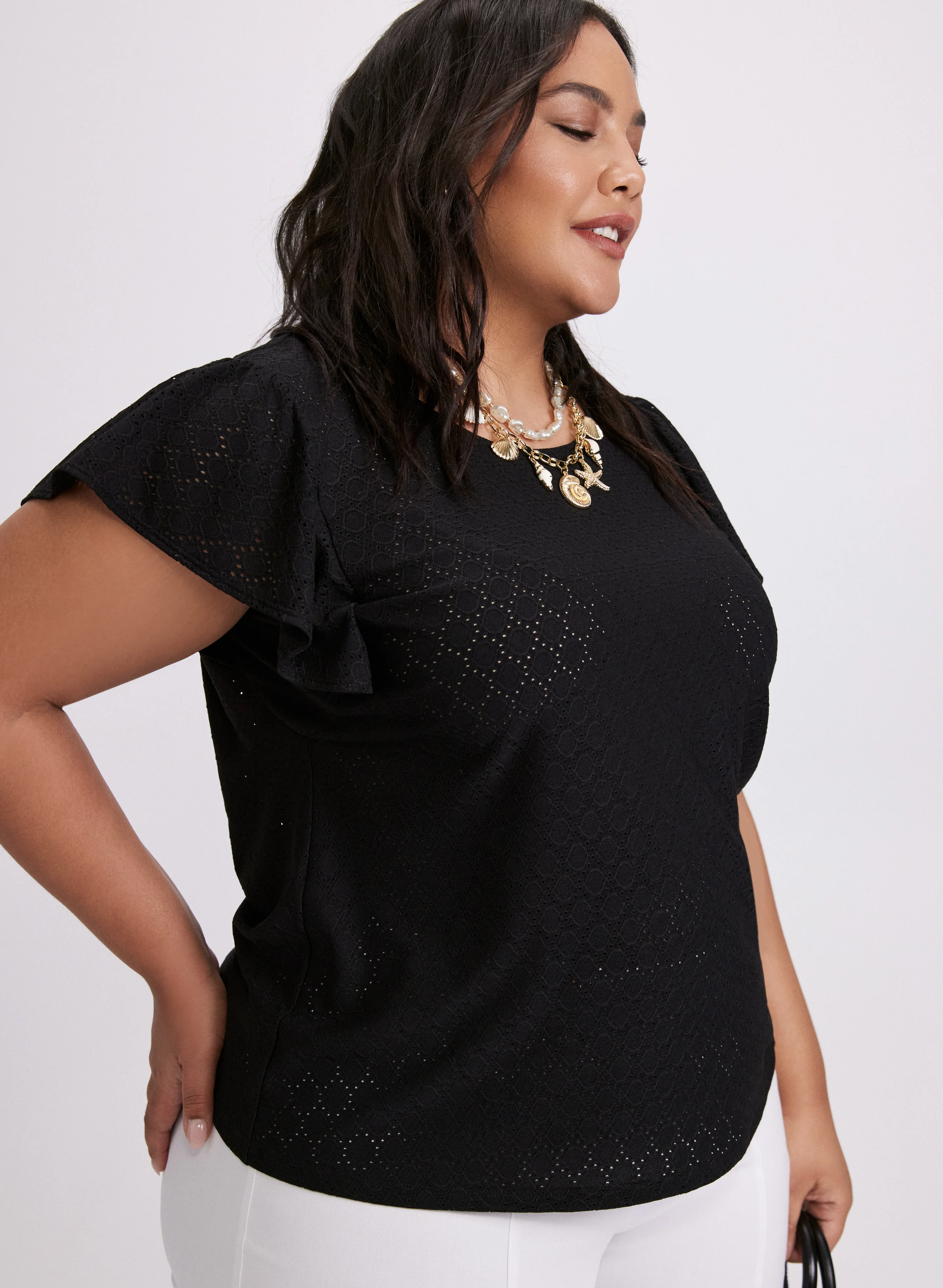 Ruffle Sleeve Top - Image 2