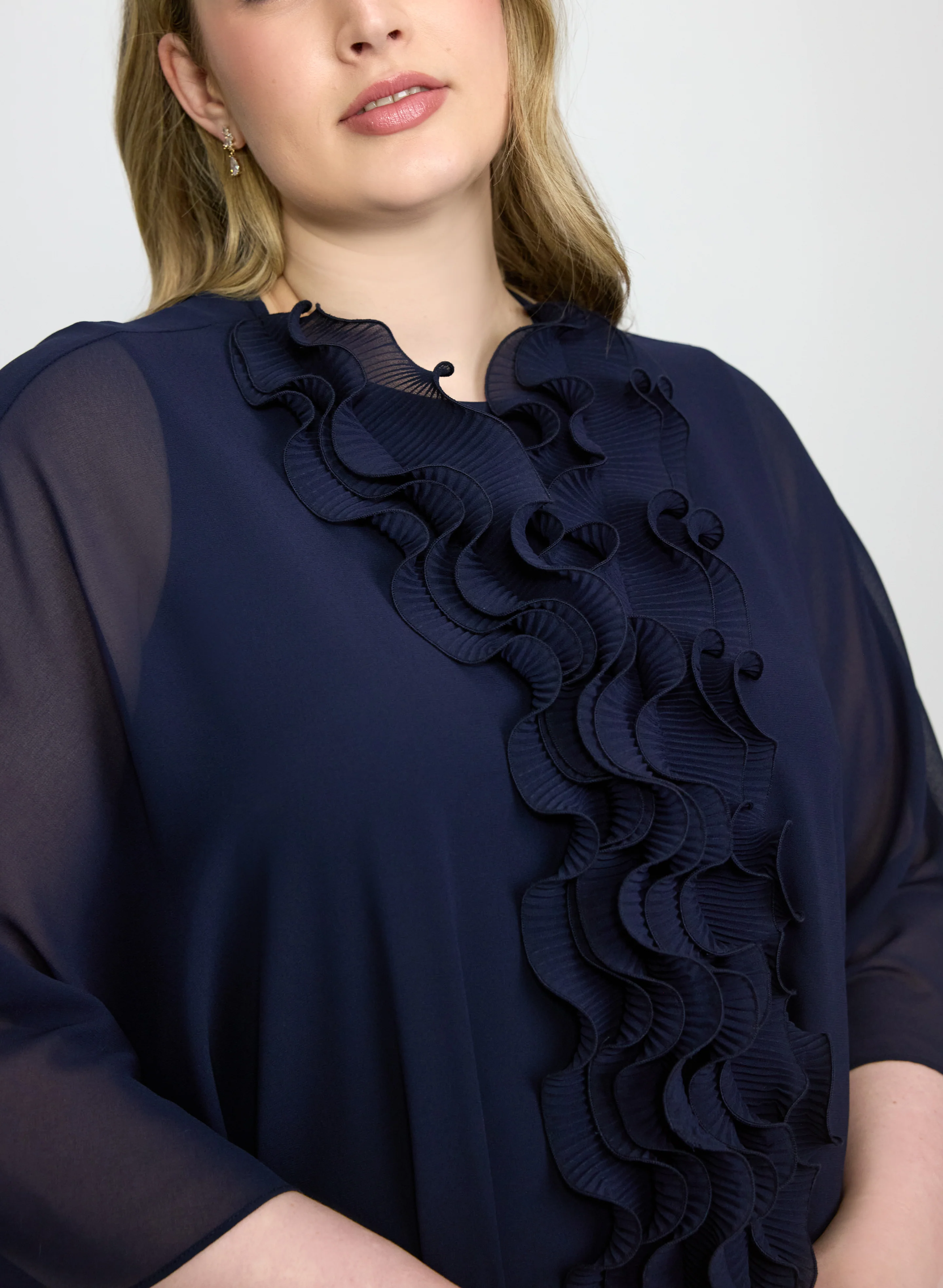Ruffled Jacket, Top & Pants Set - Image 3