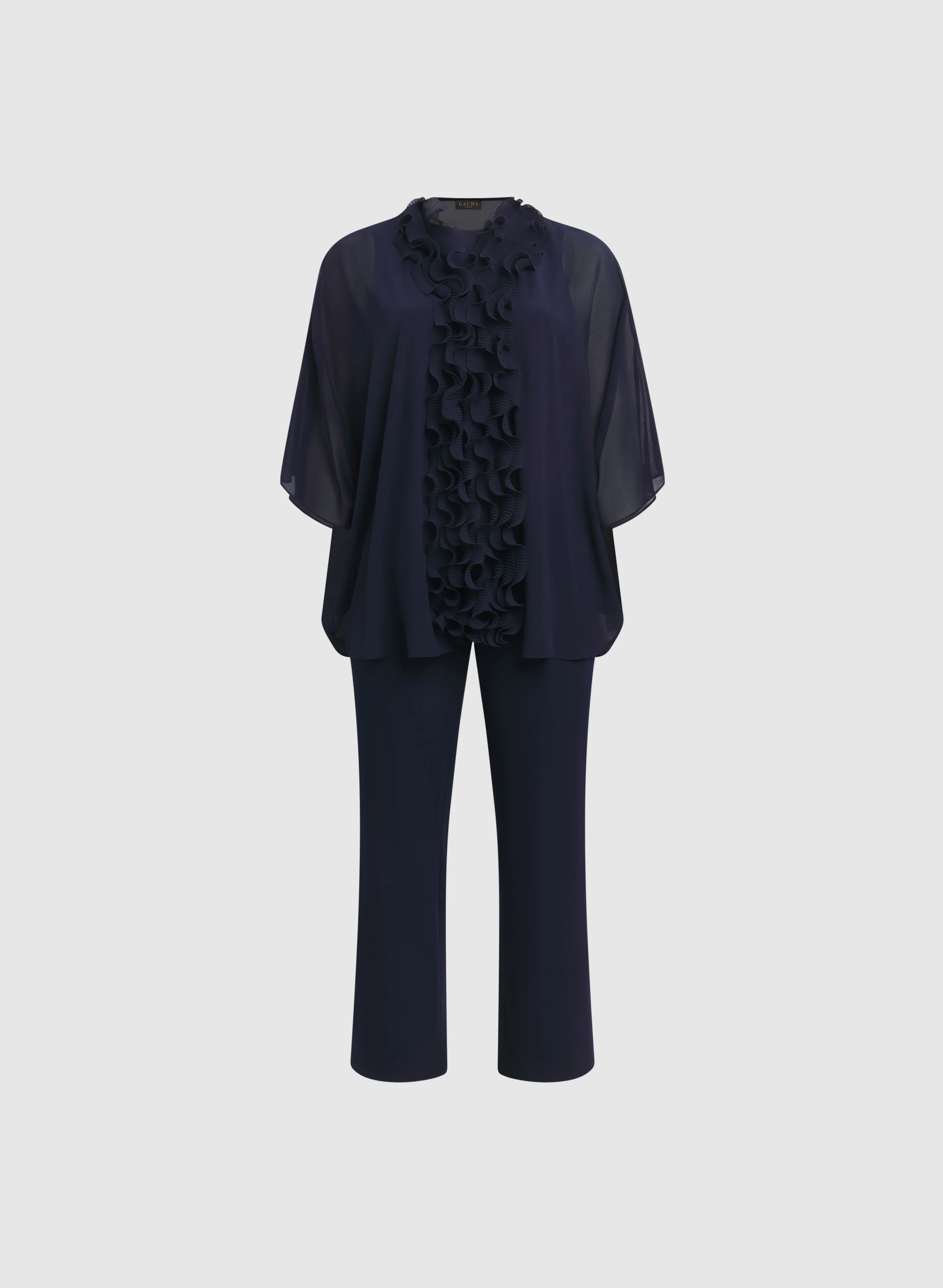 Ruffled Jacket, Top & Pants Set - Image 5