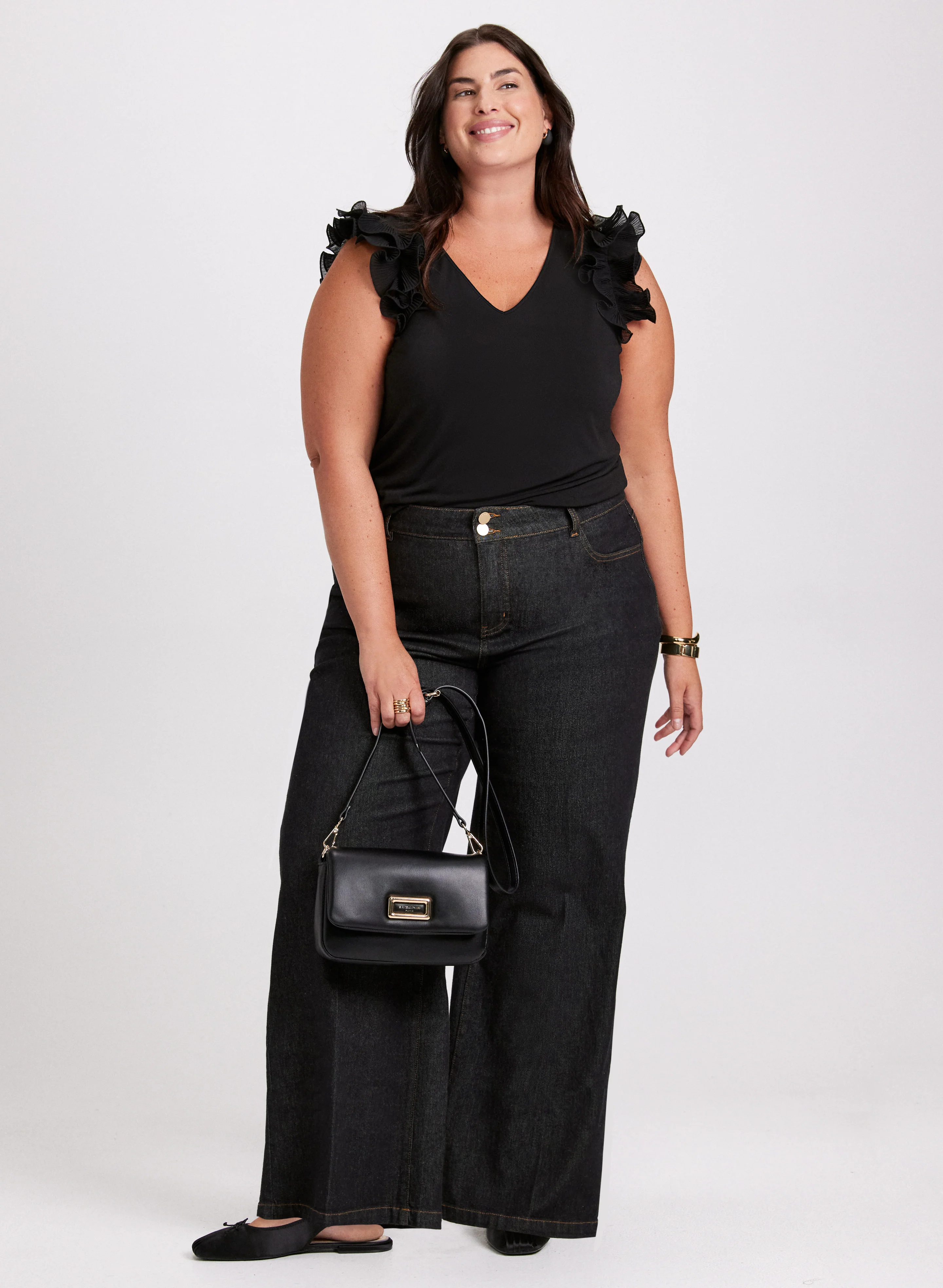 Ruffled Shoulder Top - Image 3