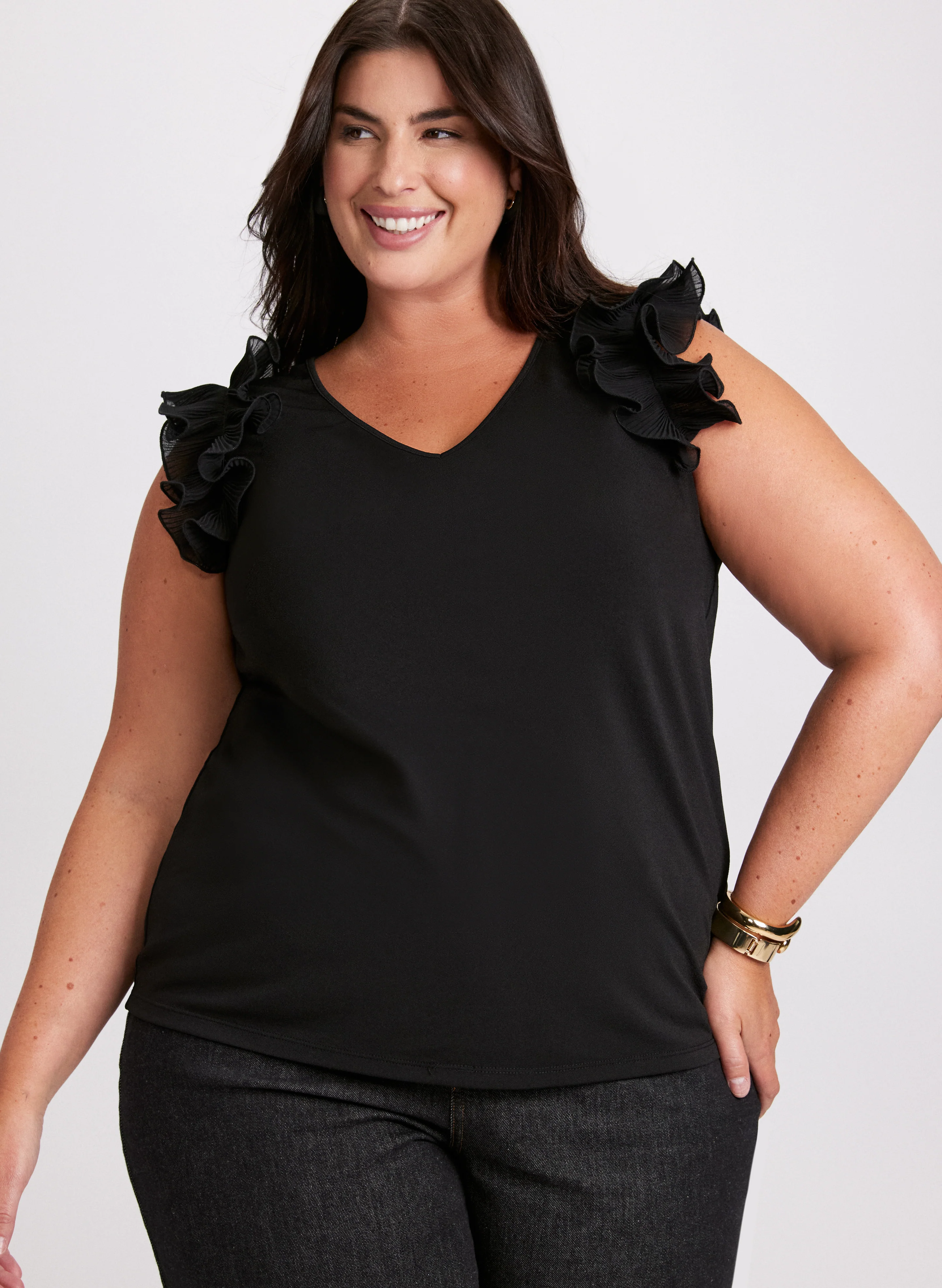 Ruffled Shoulder Top - Image 5