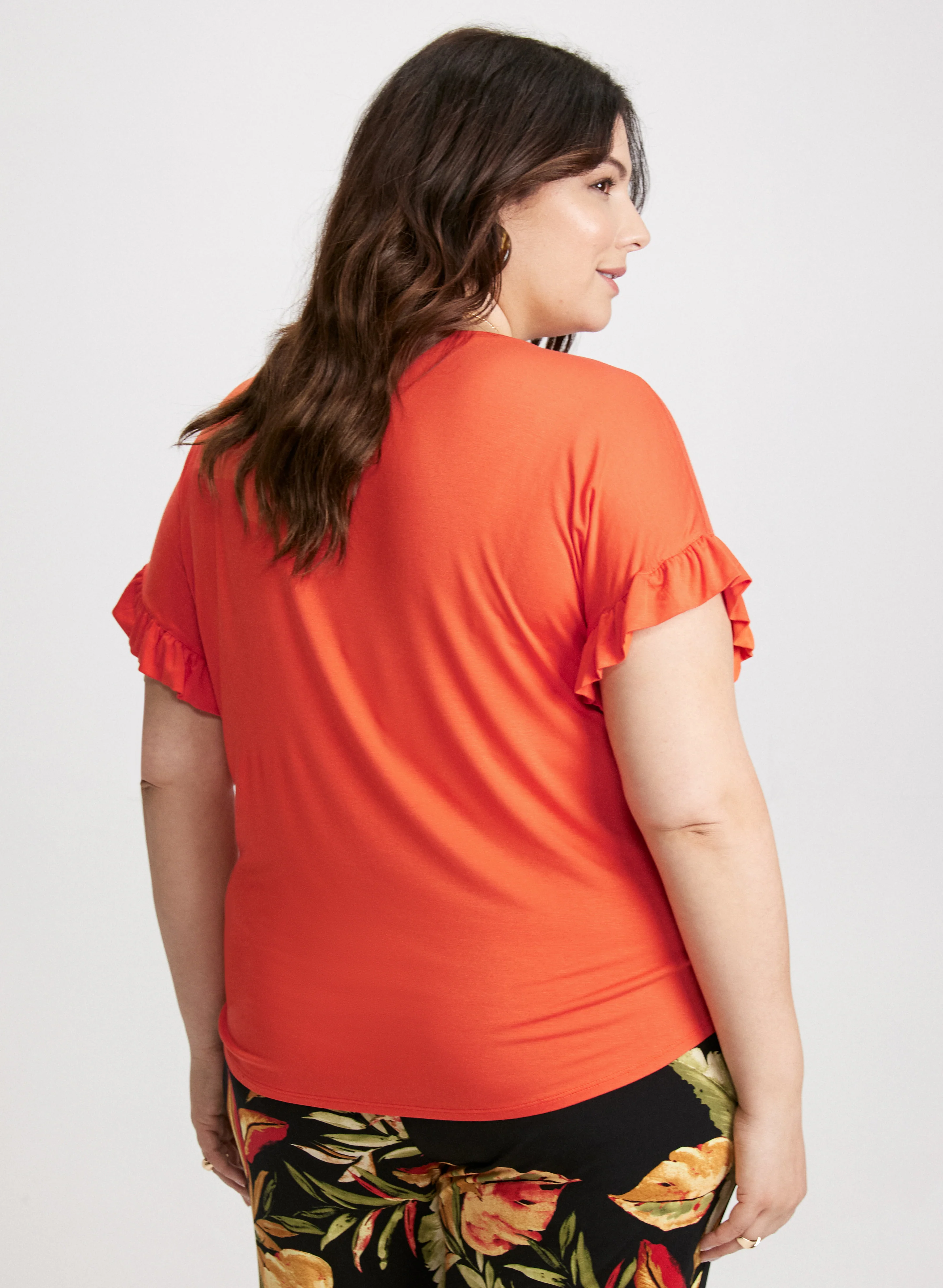Ruffled Sleeve T-Shirt - Image 4