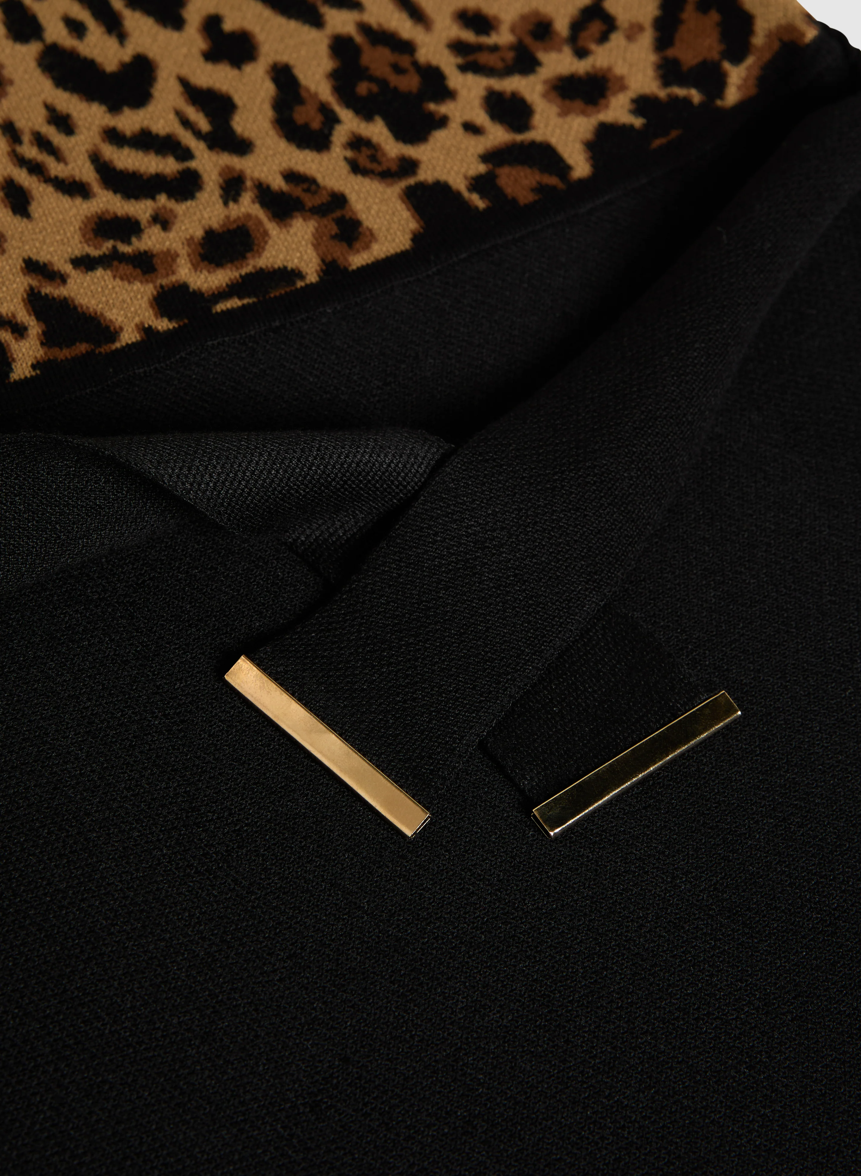 Sash Detail Leopard Print Dress - Image 6