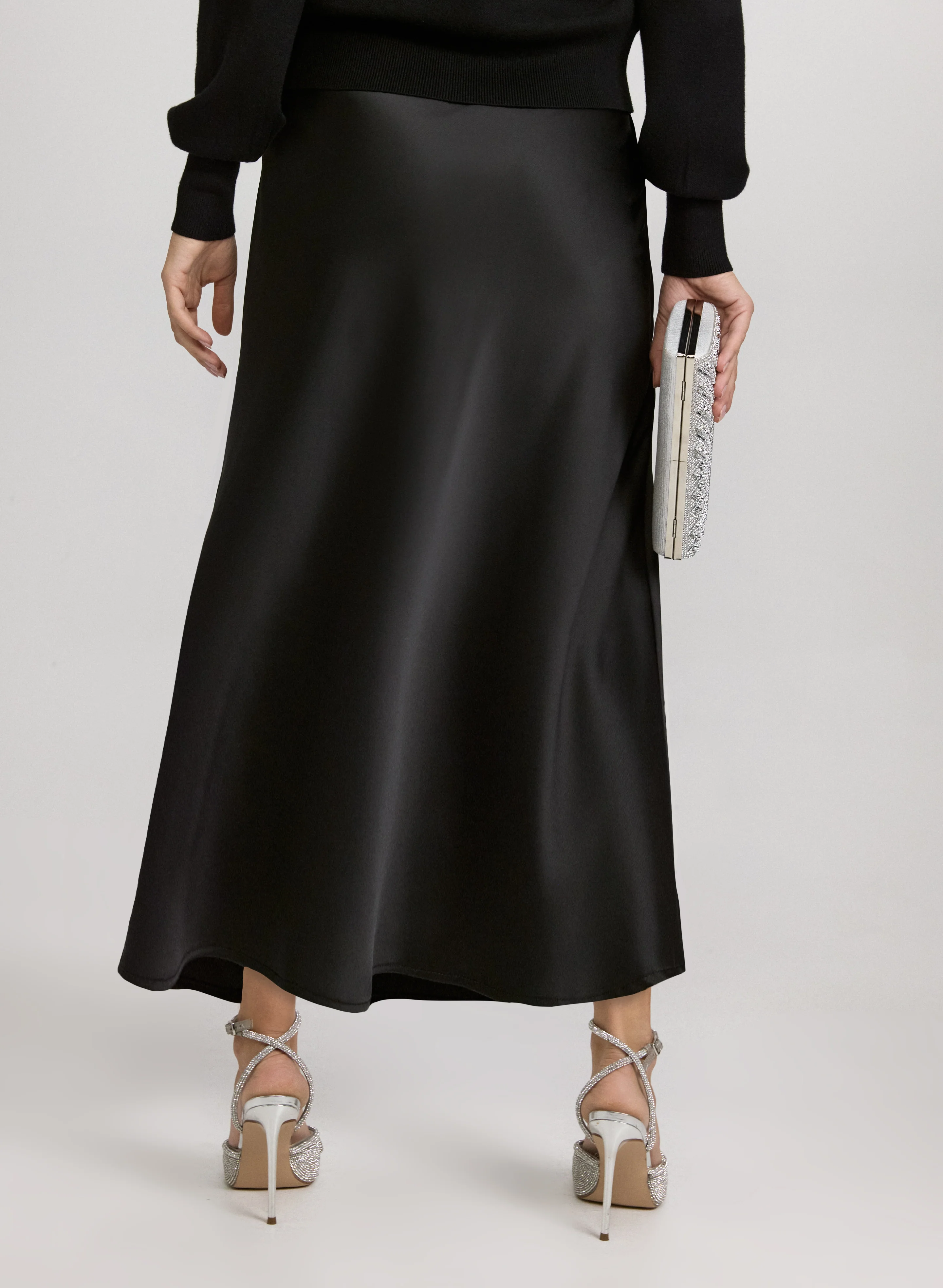 Satin Bias Cut Skirt - Image 2