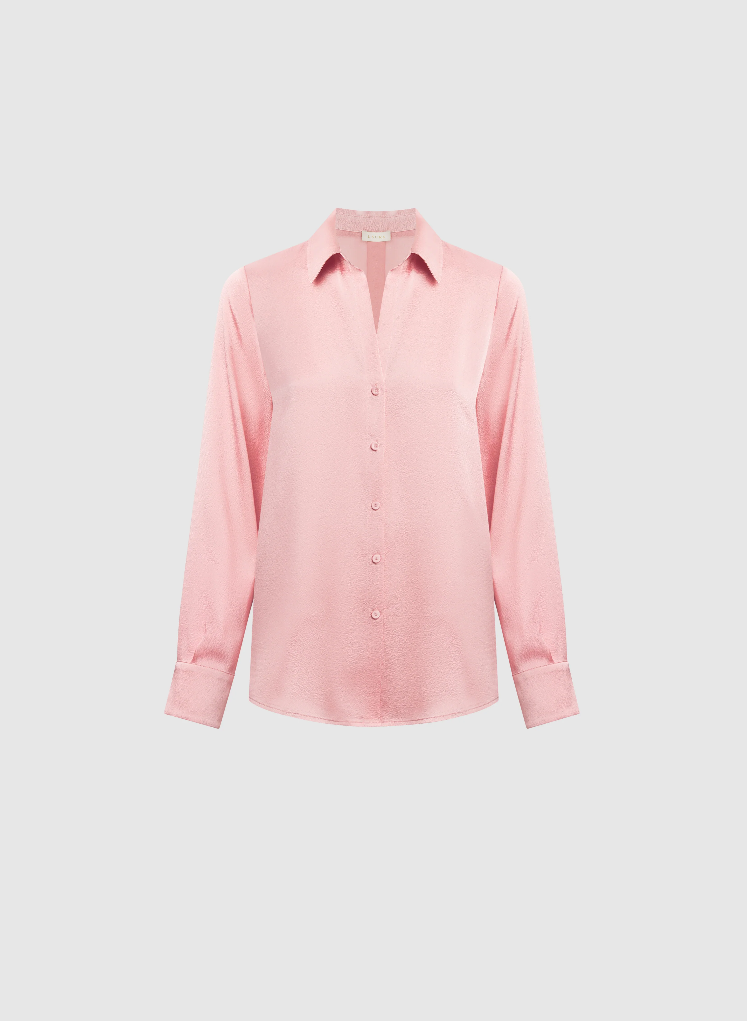 Satin Button-Down Blouse - Image 6