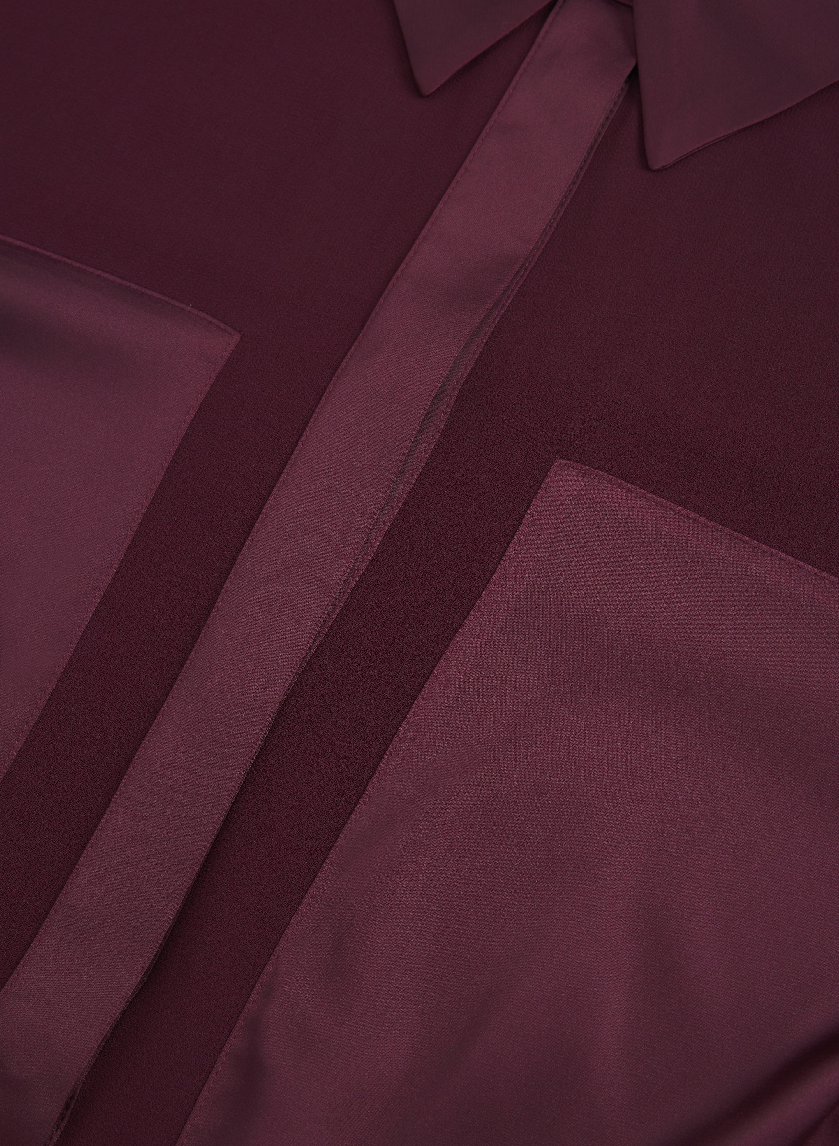 Satin & Chiffon Blouse - Image 7