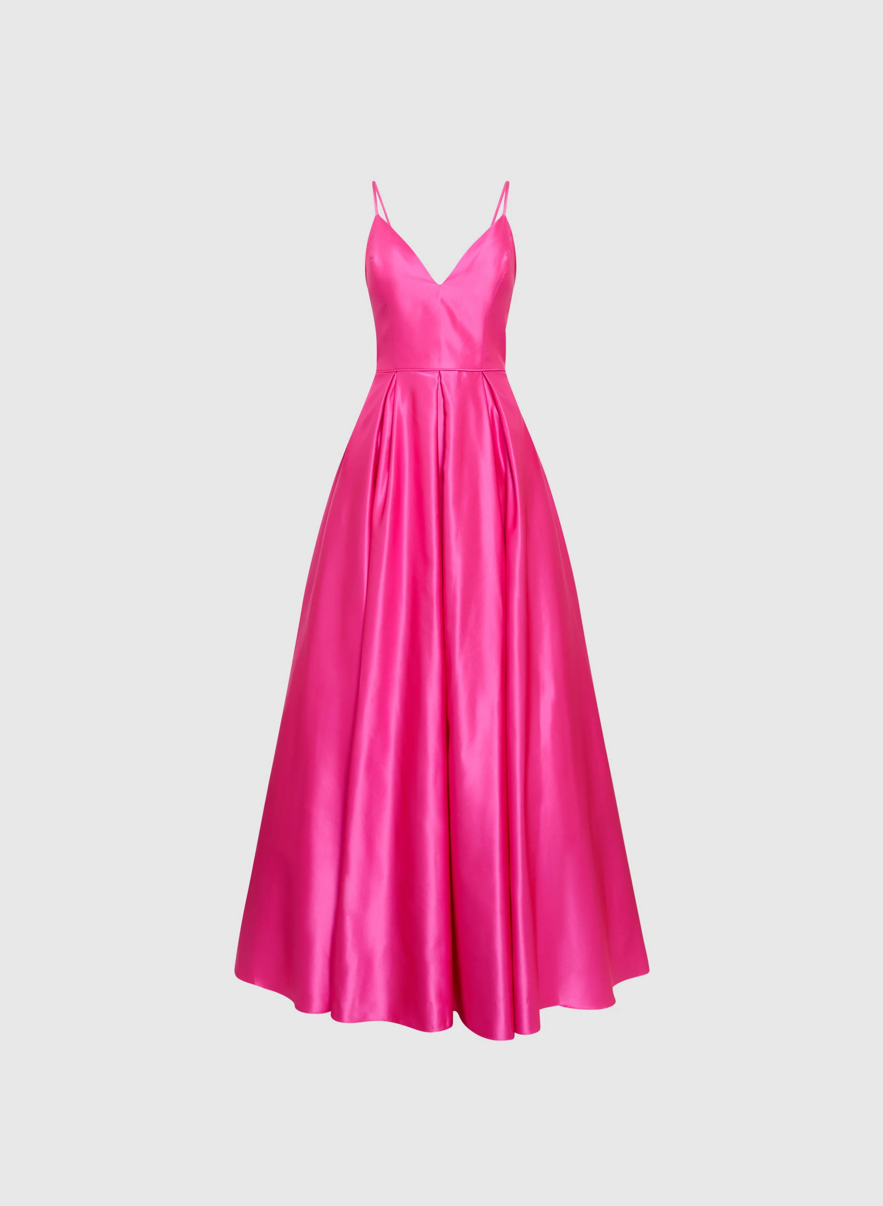 Satin Fit & Flare Ball Gown - Image 5