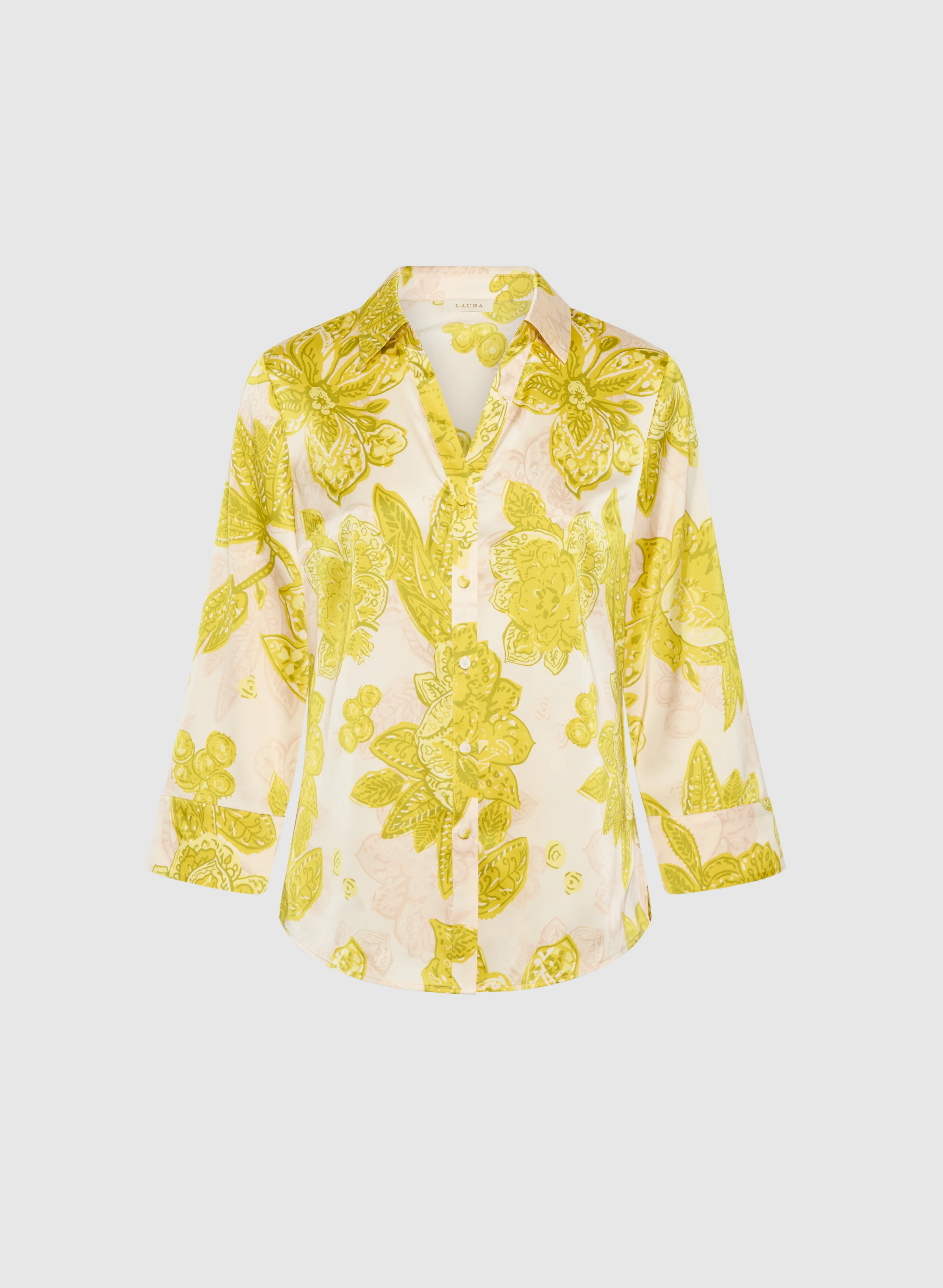 Satin Floral Blouse - Image 5