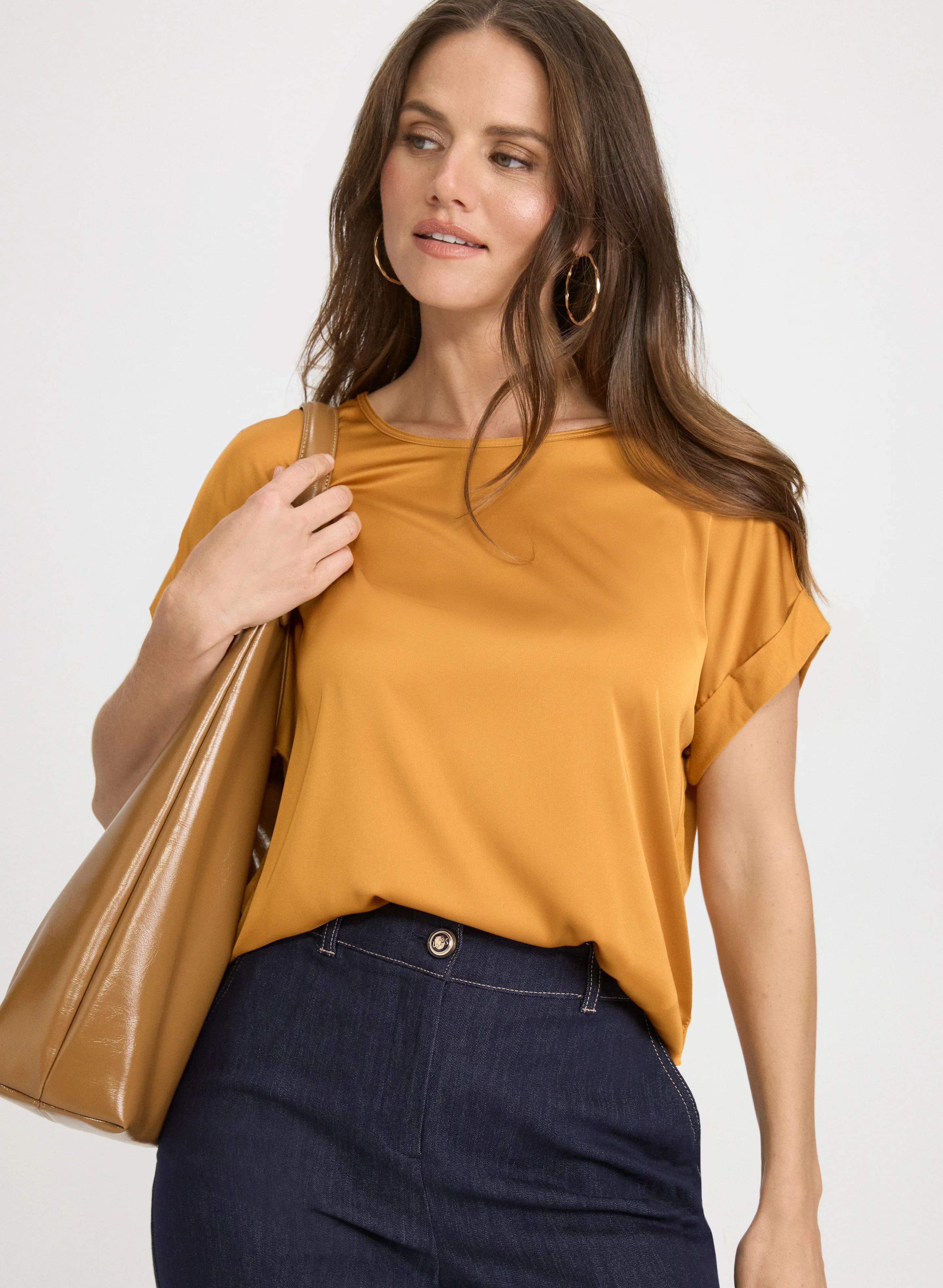 Satin Front Top