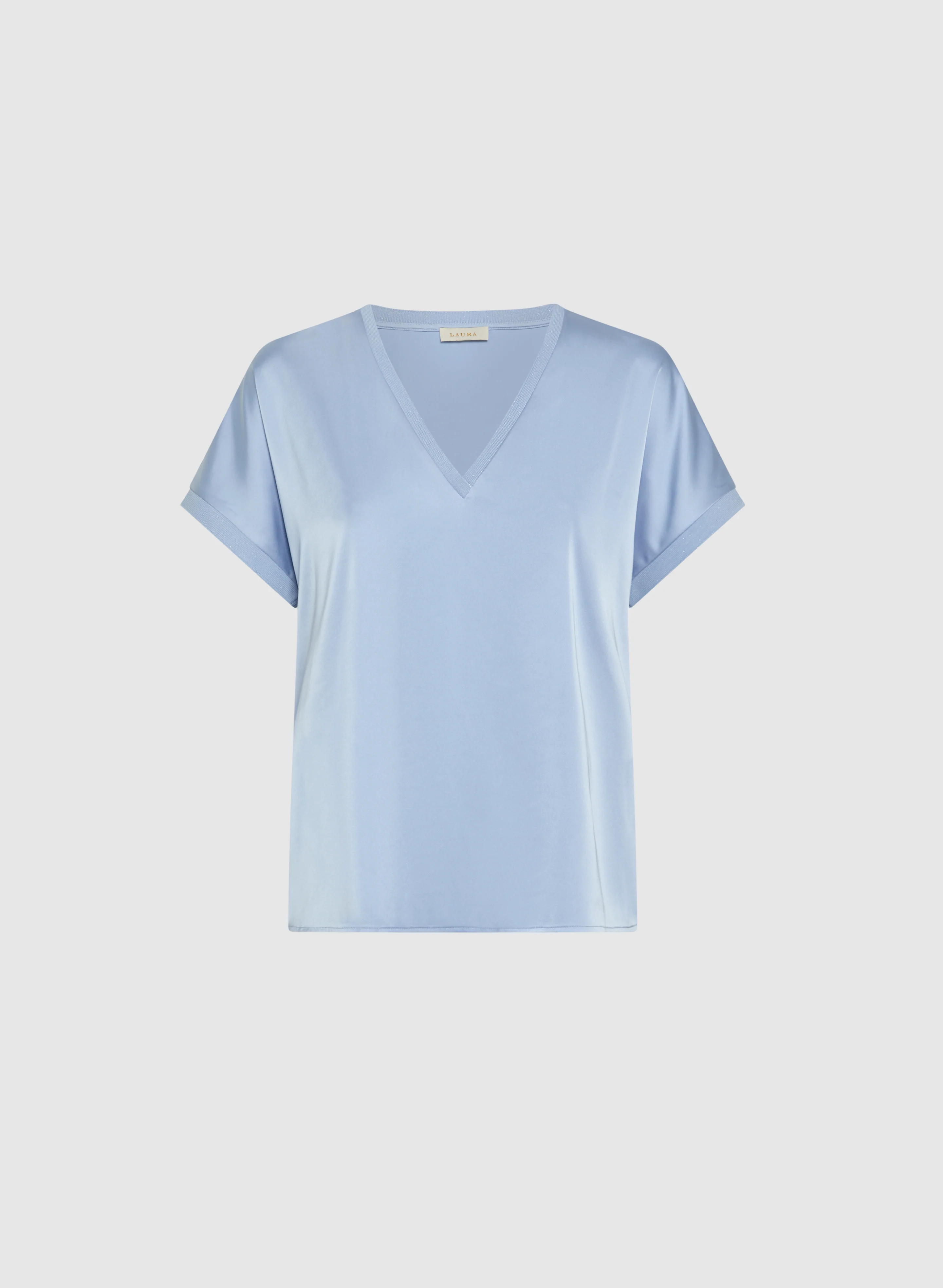 Satin V-Neck Blouse - Image 6
