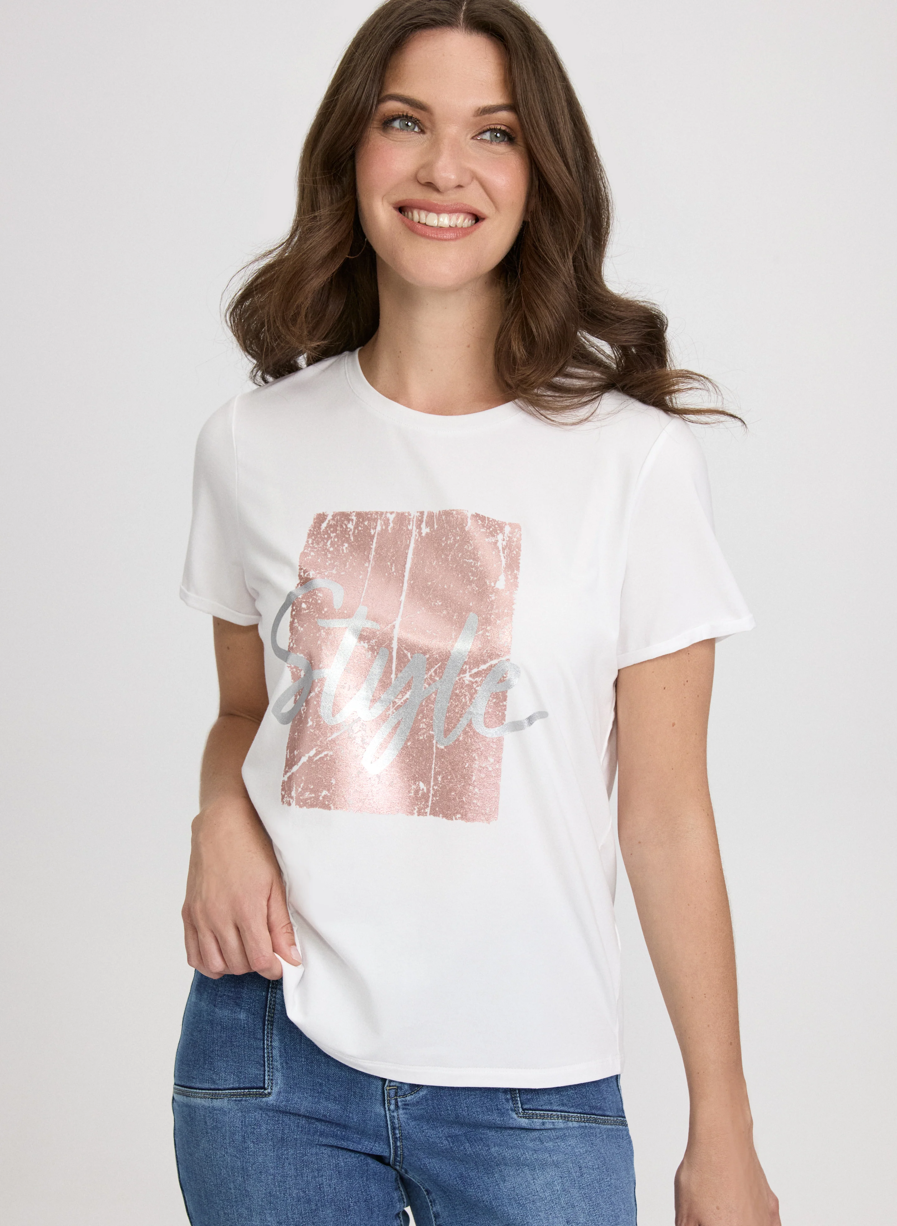 Script Print T-Shirt