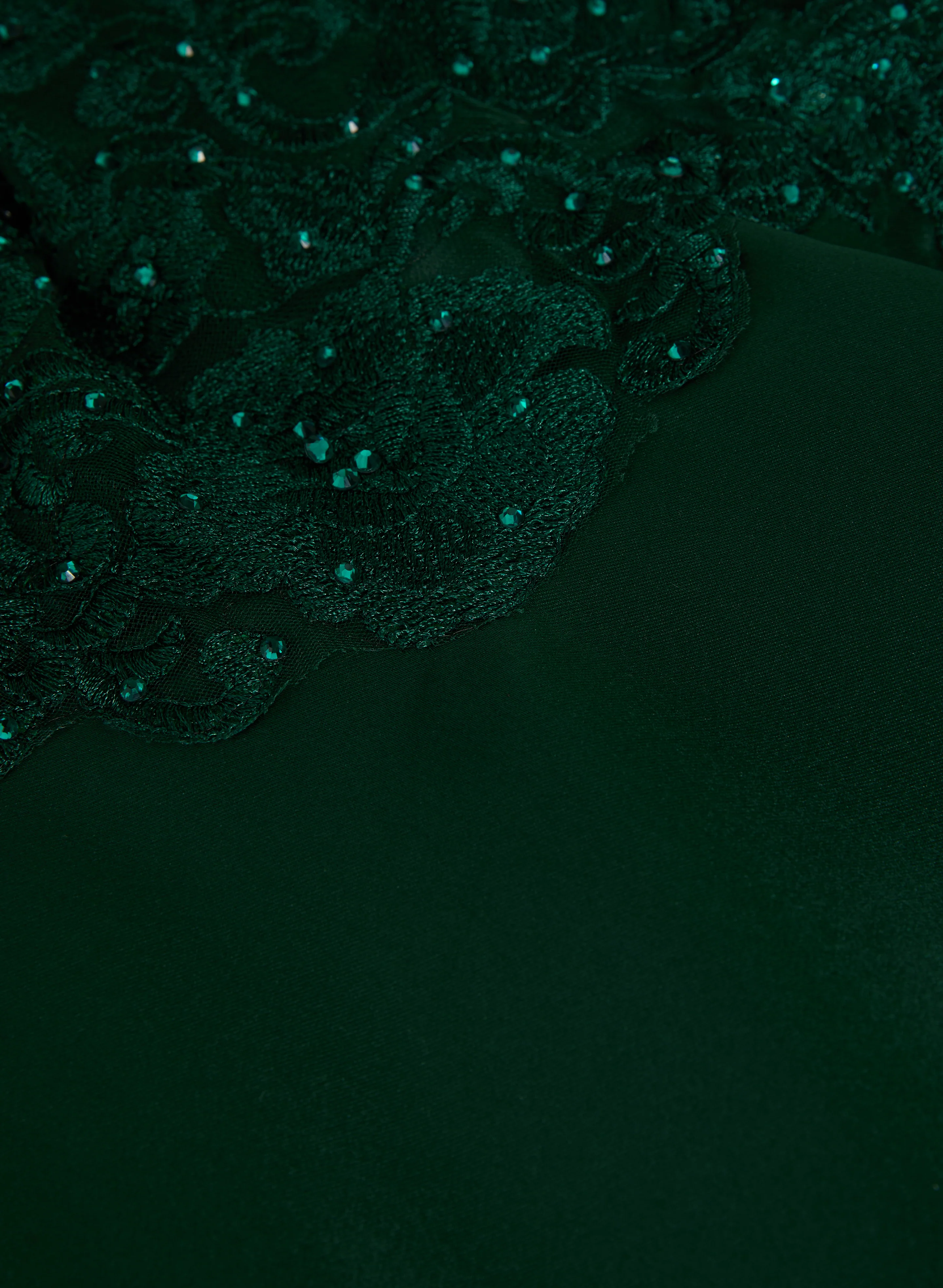 Sequin Detail Satin Gown - Image 6
