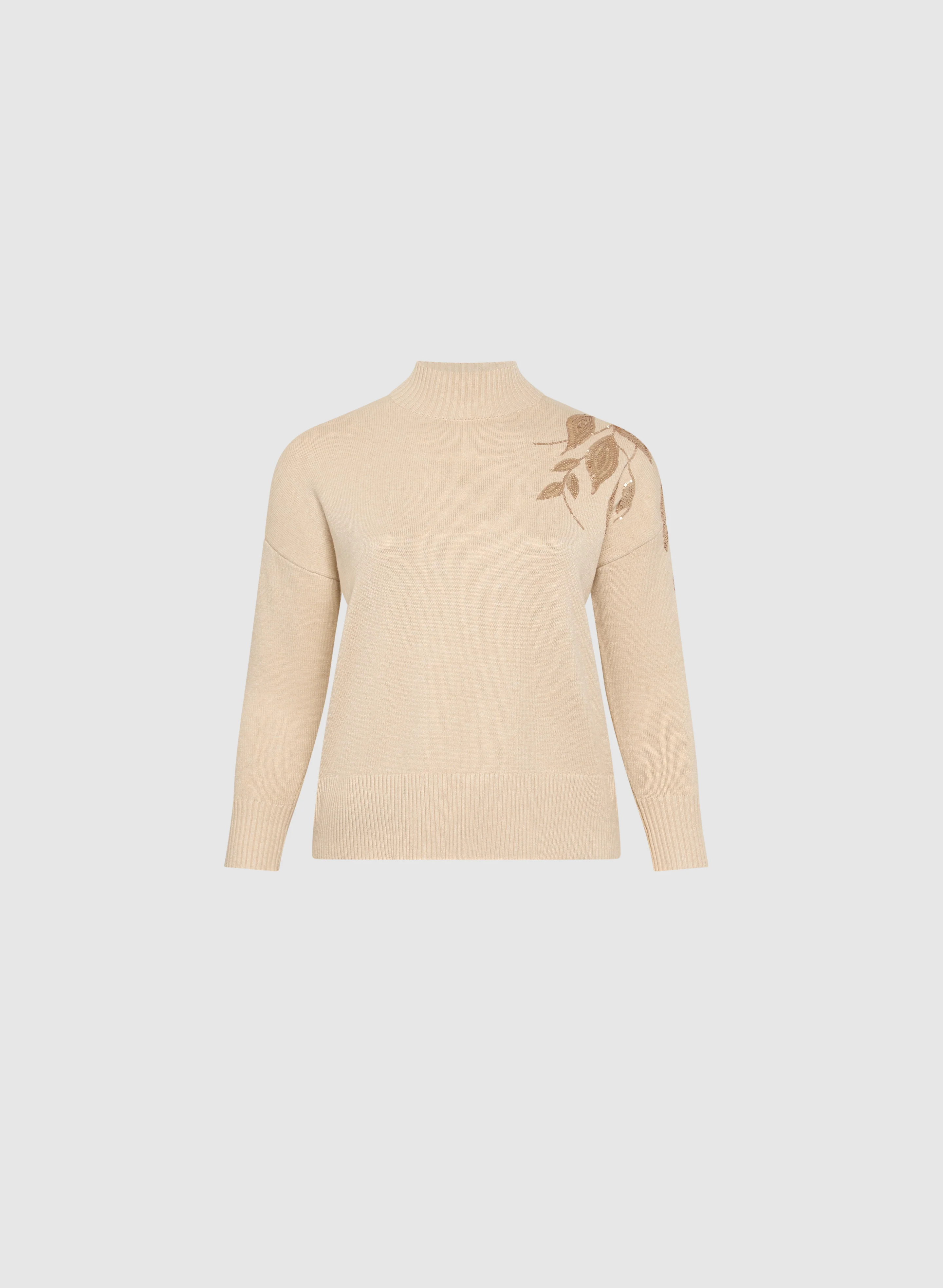 Sequin Embellished Floral Sweater - Image 6