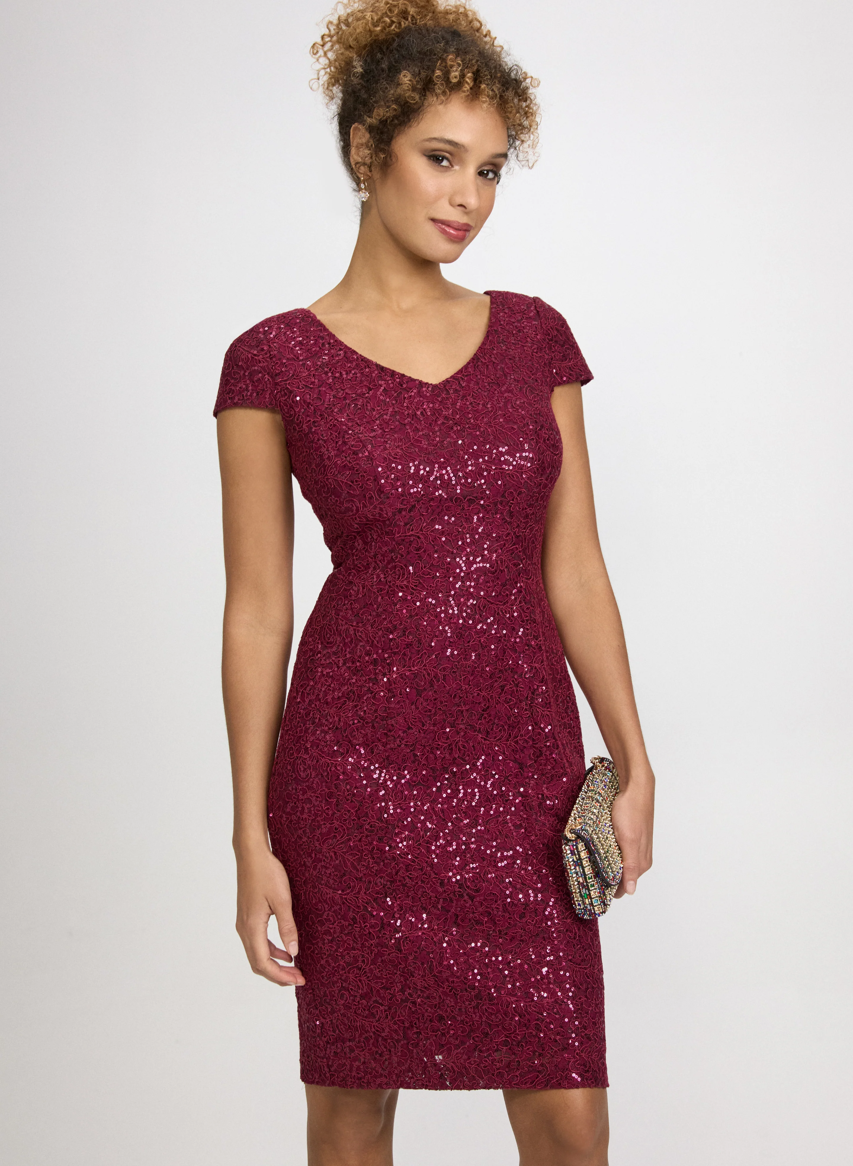 Sequin Fitted Dress