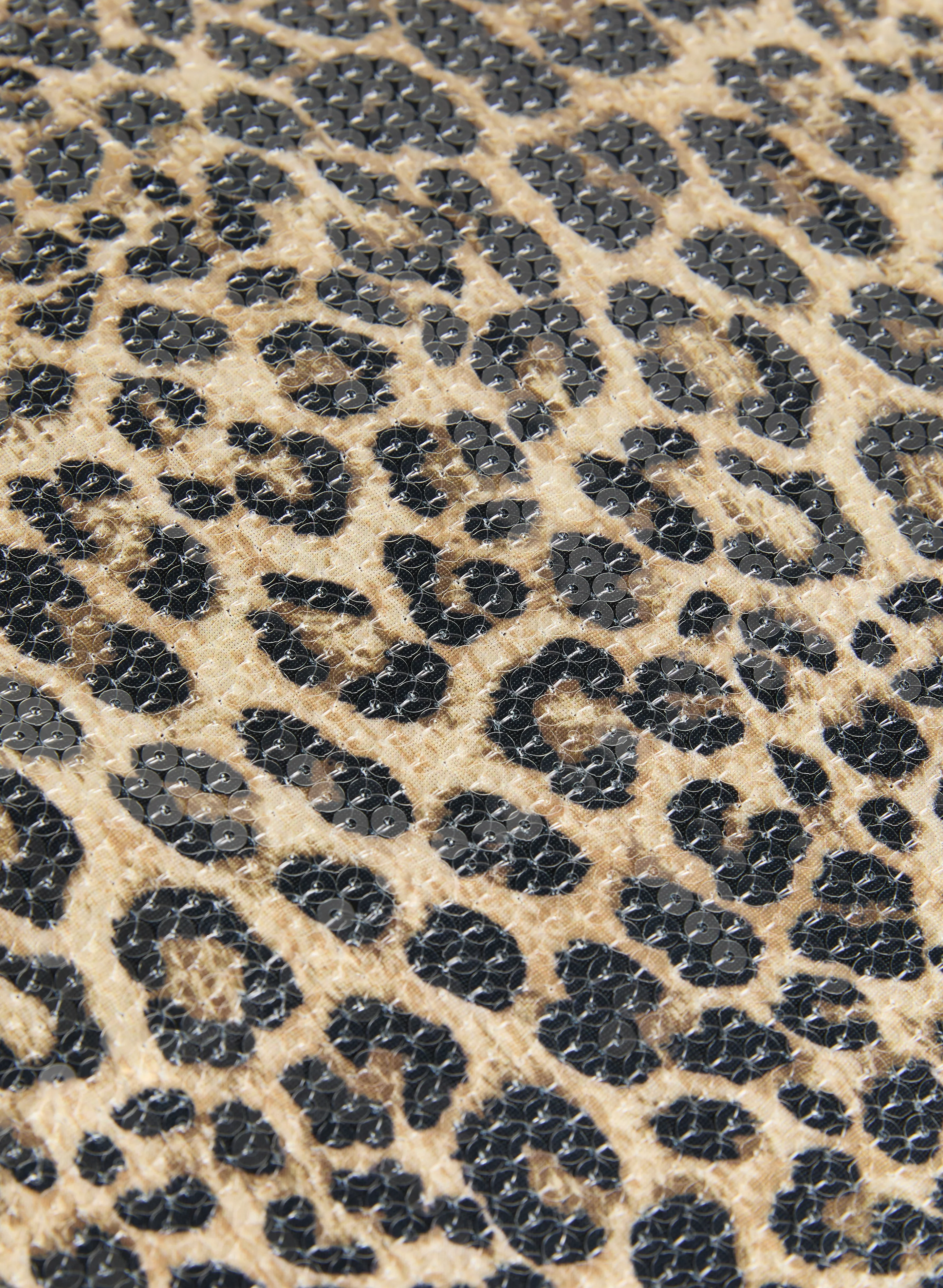 Sequin Leopard Print Top - Image 7