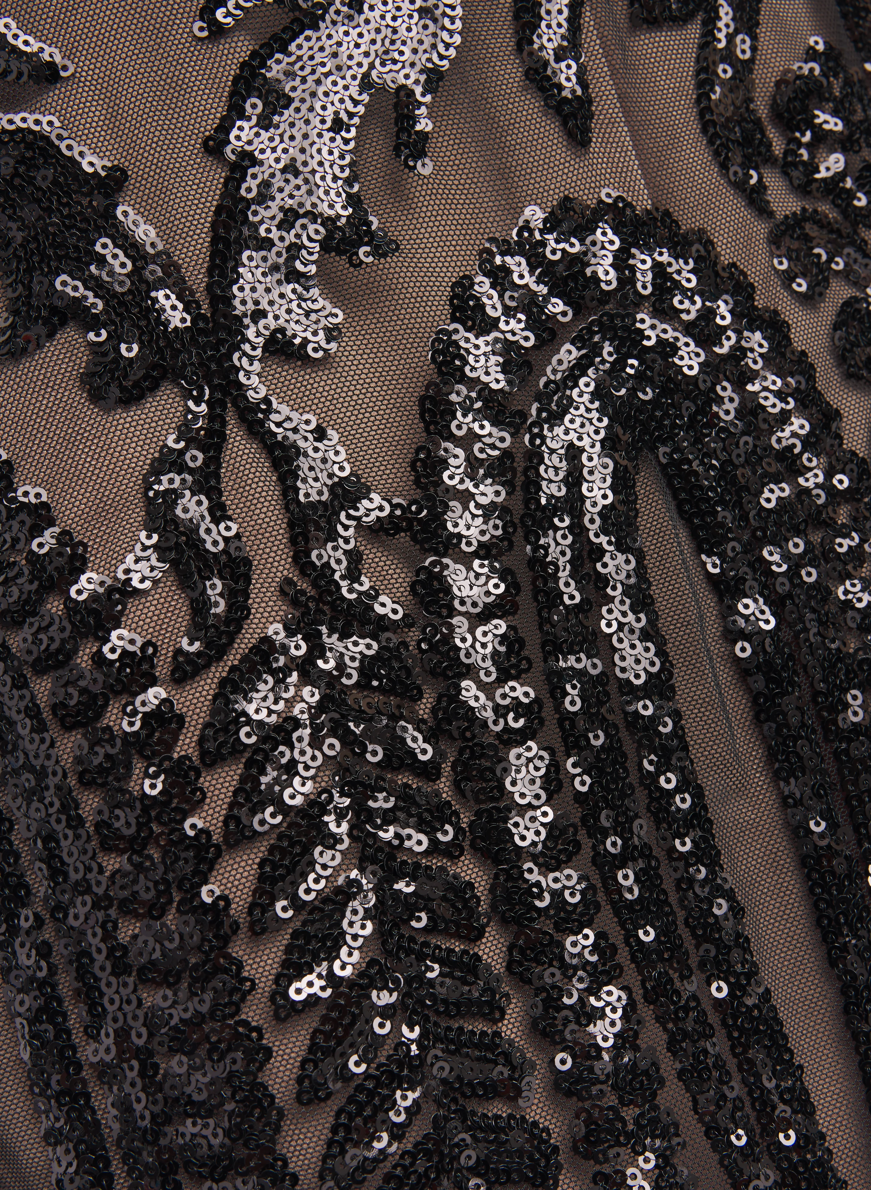 Sequin Mesh Dress - Image 7