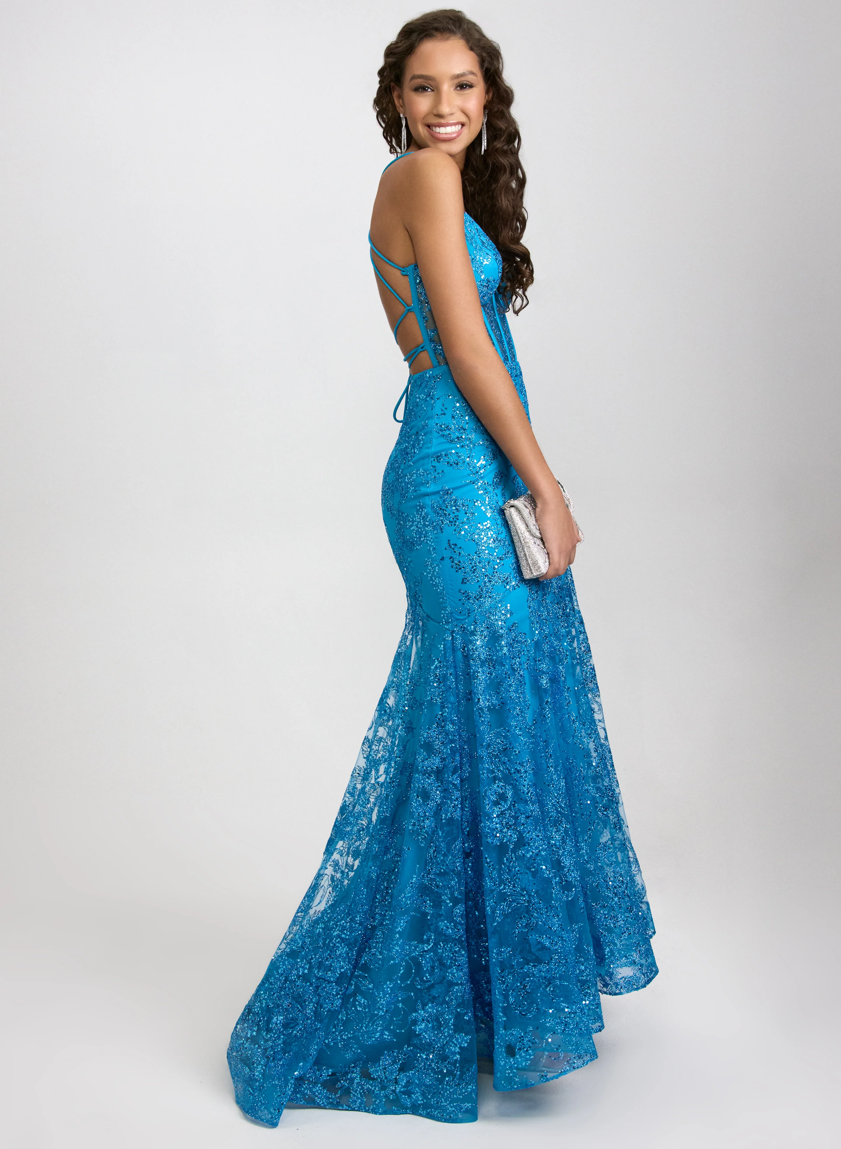 Sequin Mesh Dress - Image 3