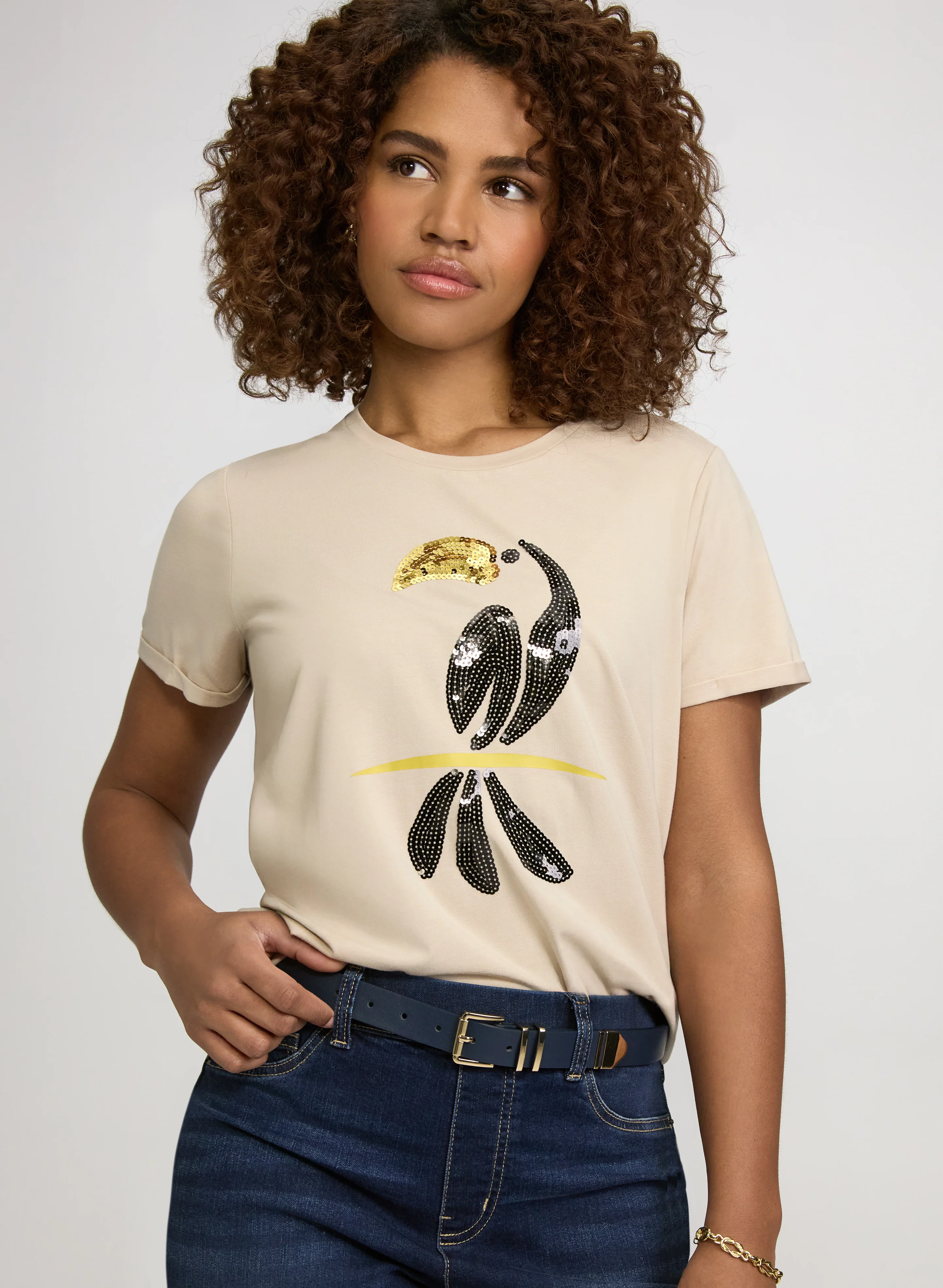 Sequin Toucan T-Shirt