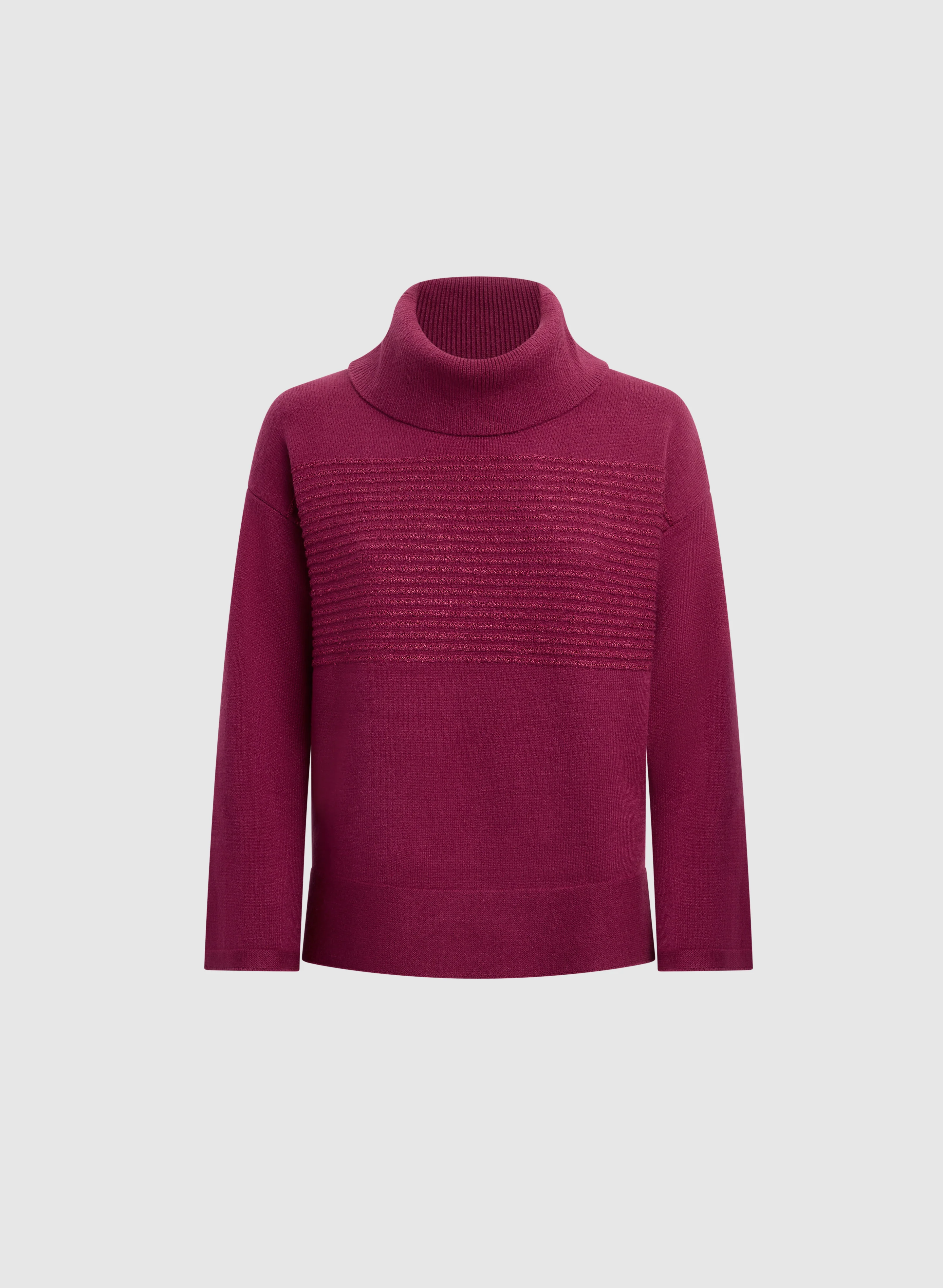 Sequin Striped Cowl Neck Sweater - Image 6