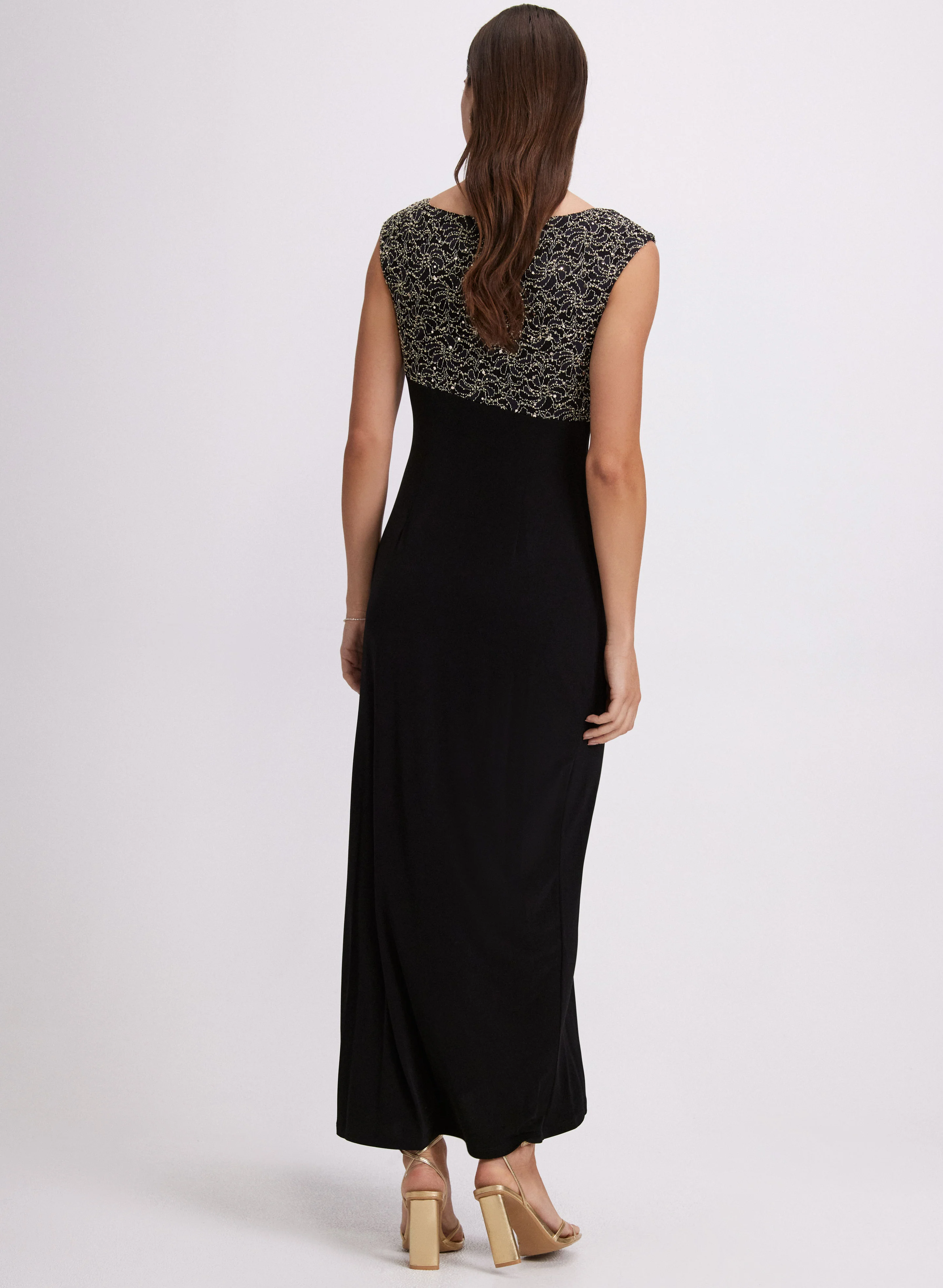 Sequined Empire Waist Dress - Image 3