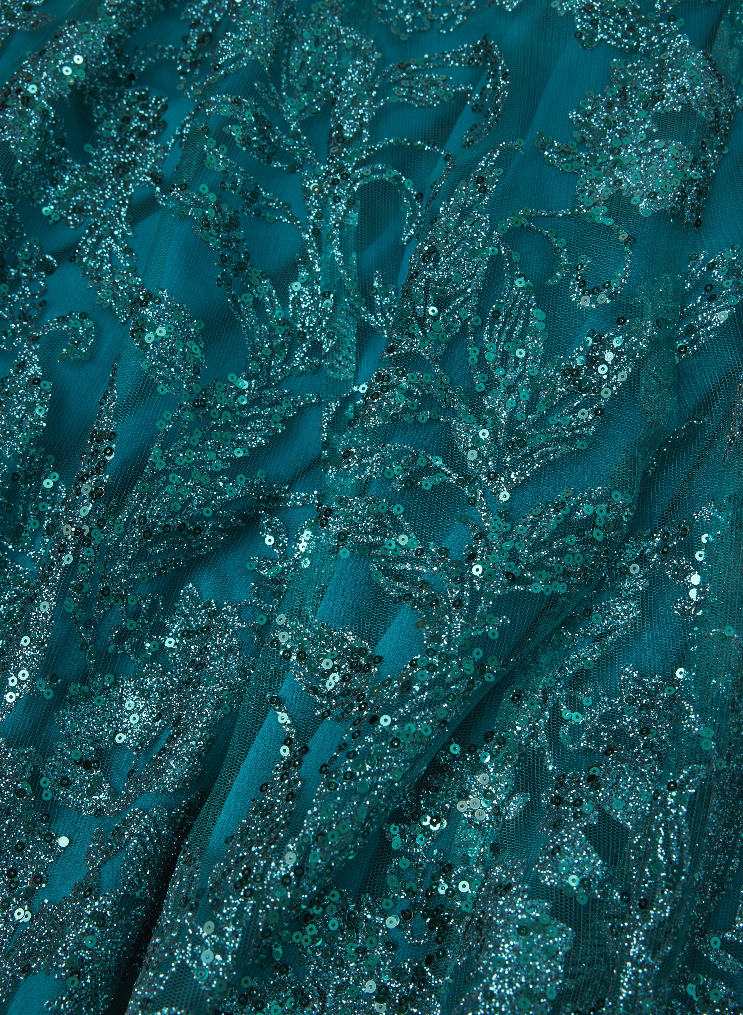 Sequined Floral Dress - Image 6