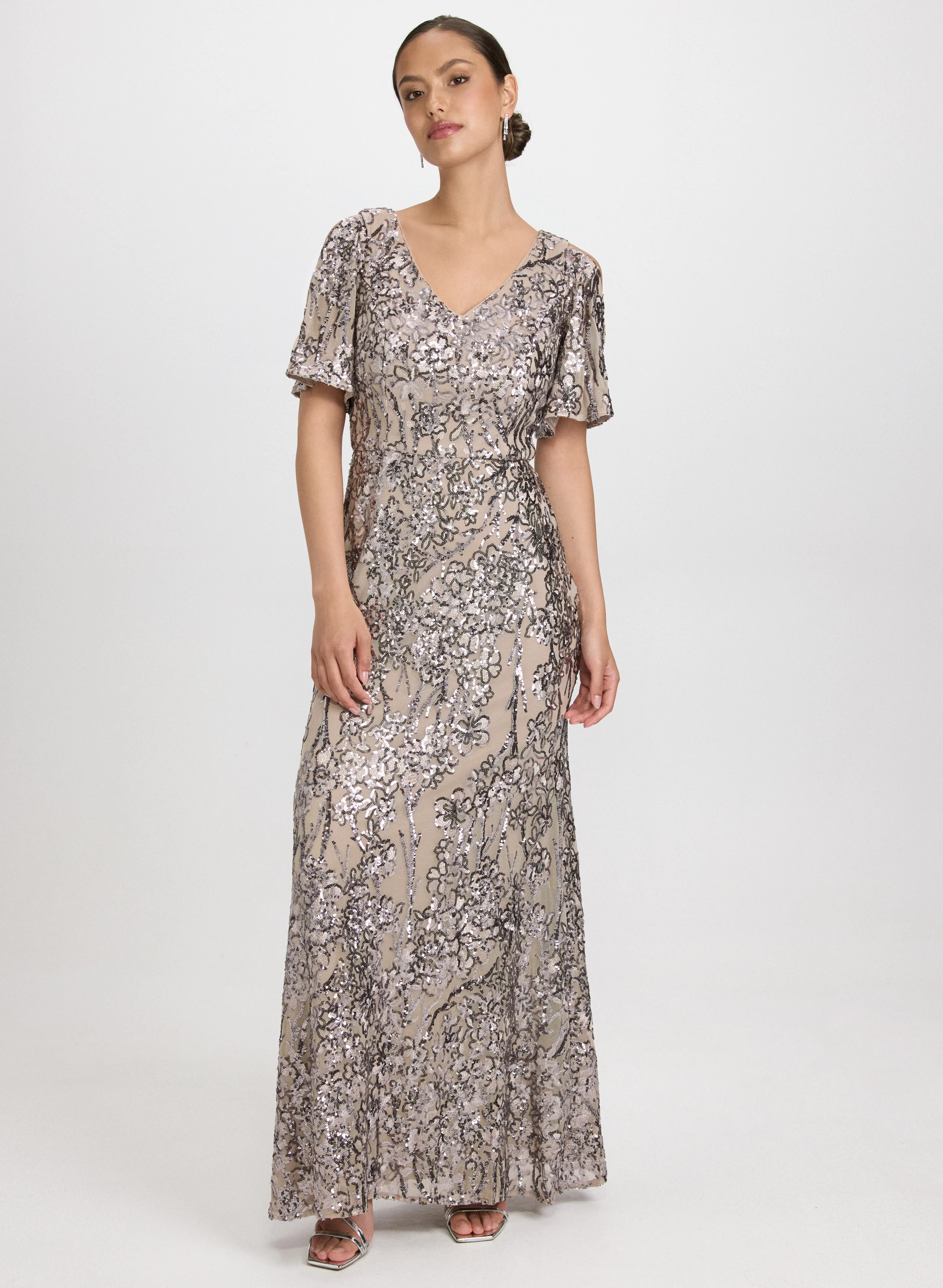 Alex Evenings - Sequin Floral Dress